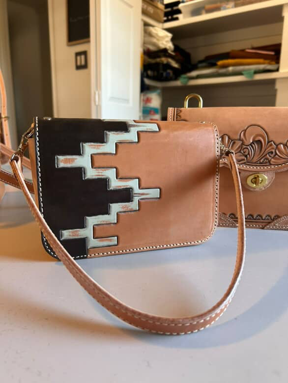 The Maddog Leather Aztec Purse