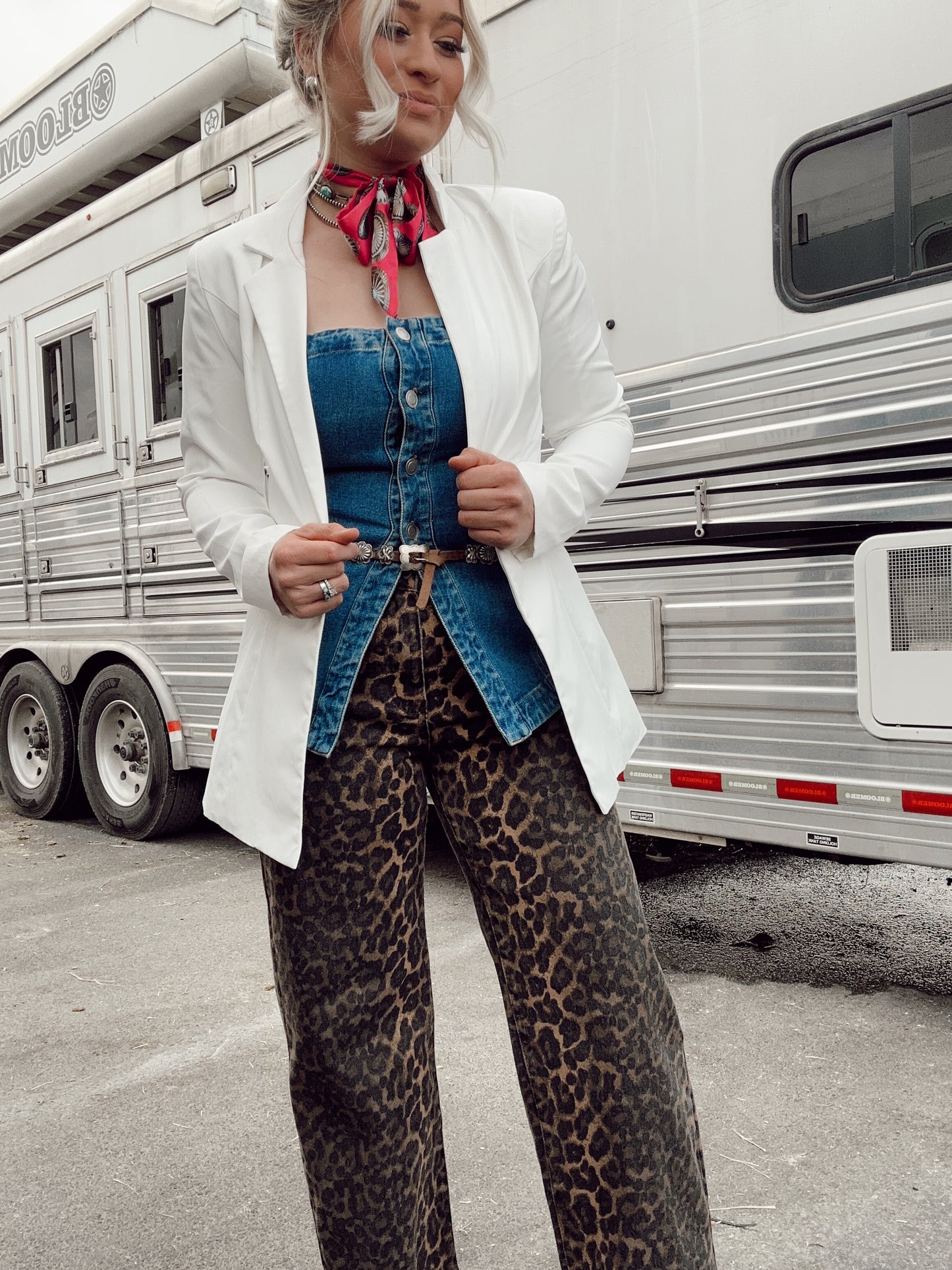 The Sasha Leopard Jeans