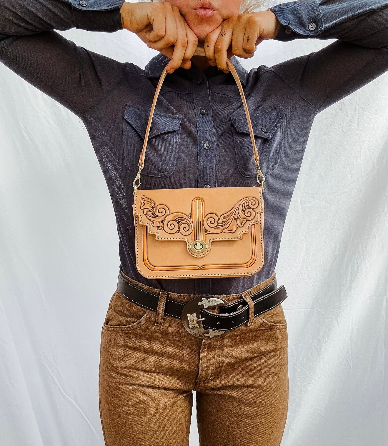 The Maddog Leather Waverly Purse