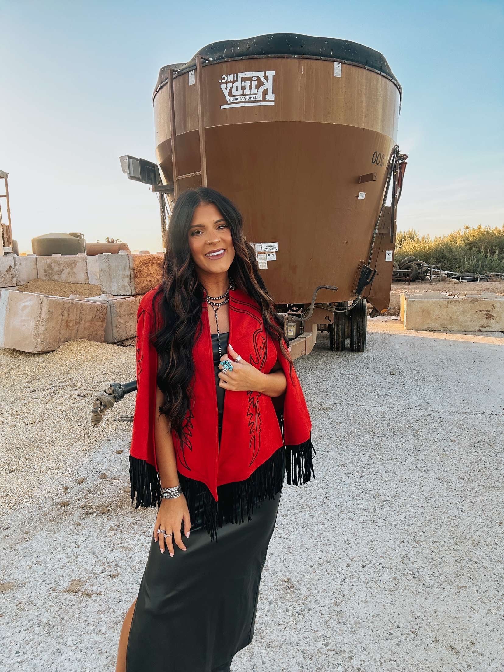 The Red Boot Stitch Cape - Best Seller