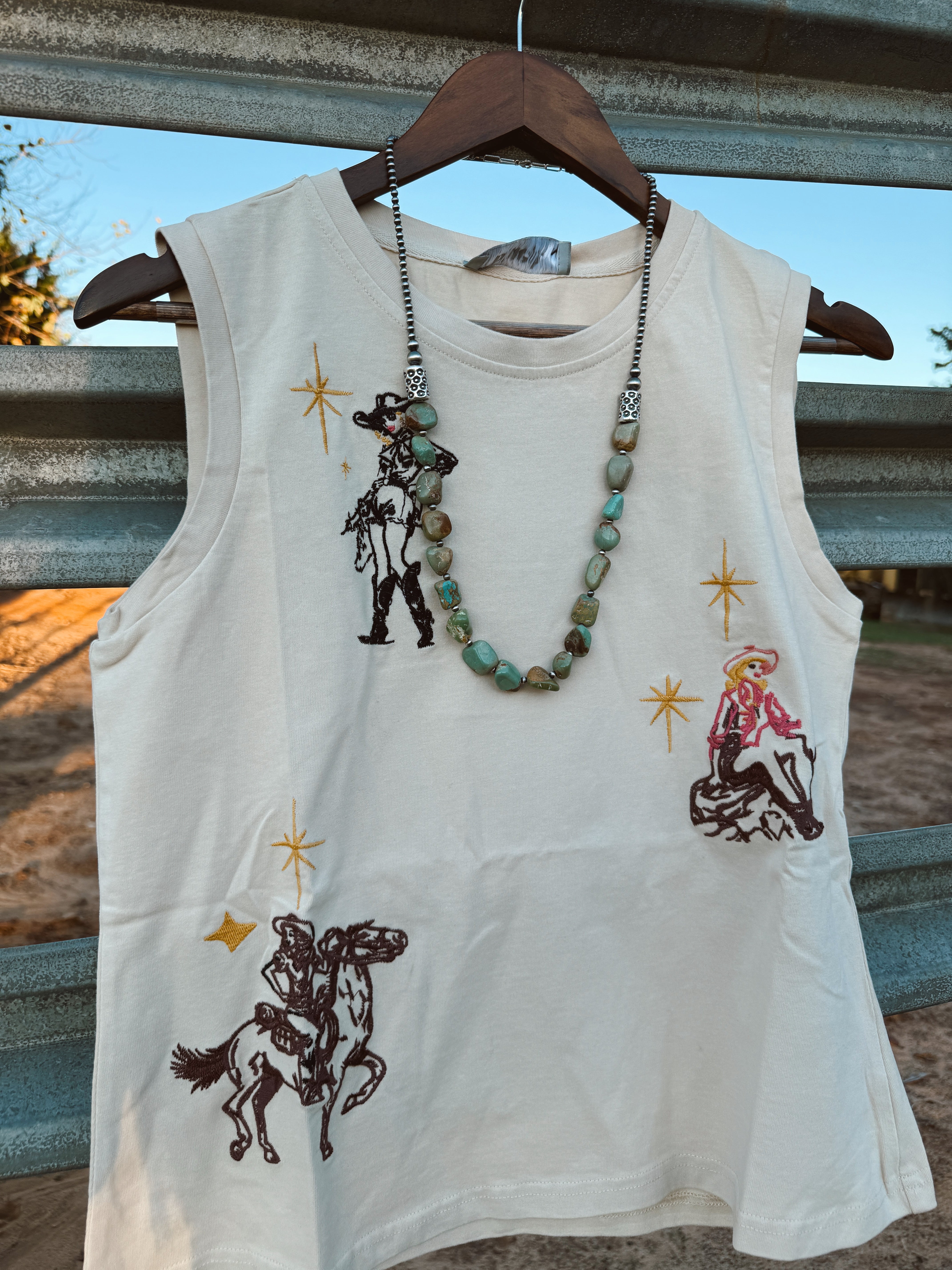 The Lenny Embroidered Tank