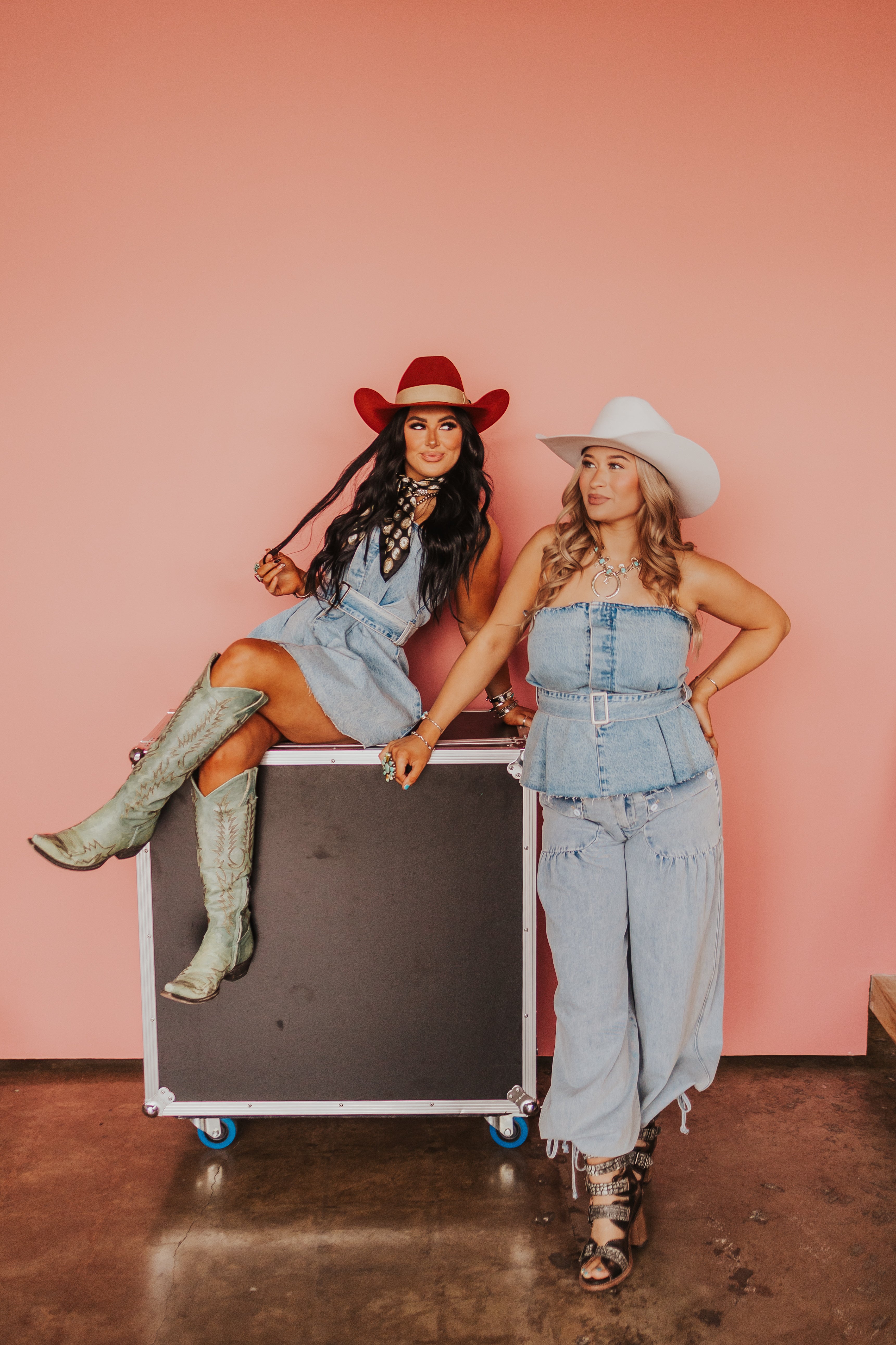 The Belted Denim Top