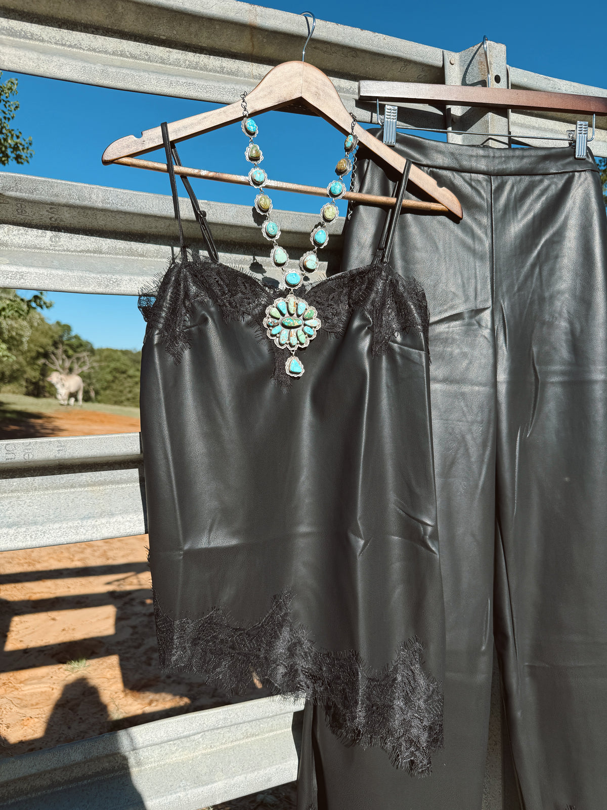 The Leather Lace Set