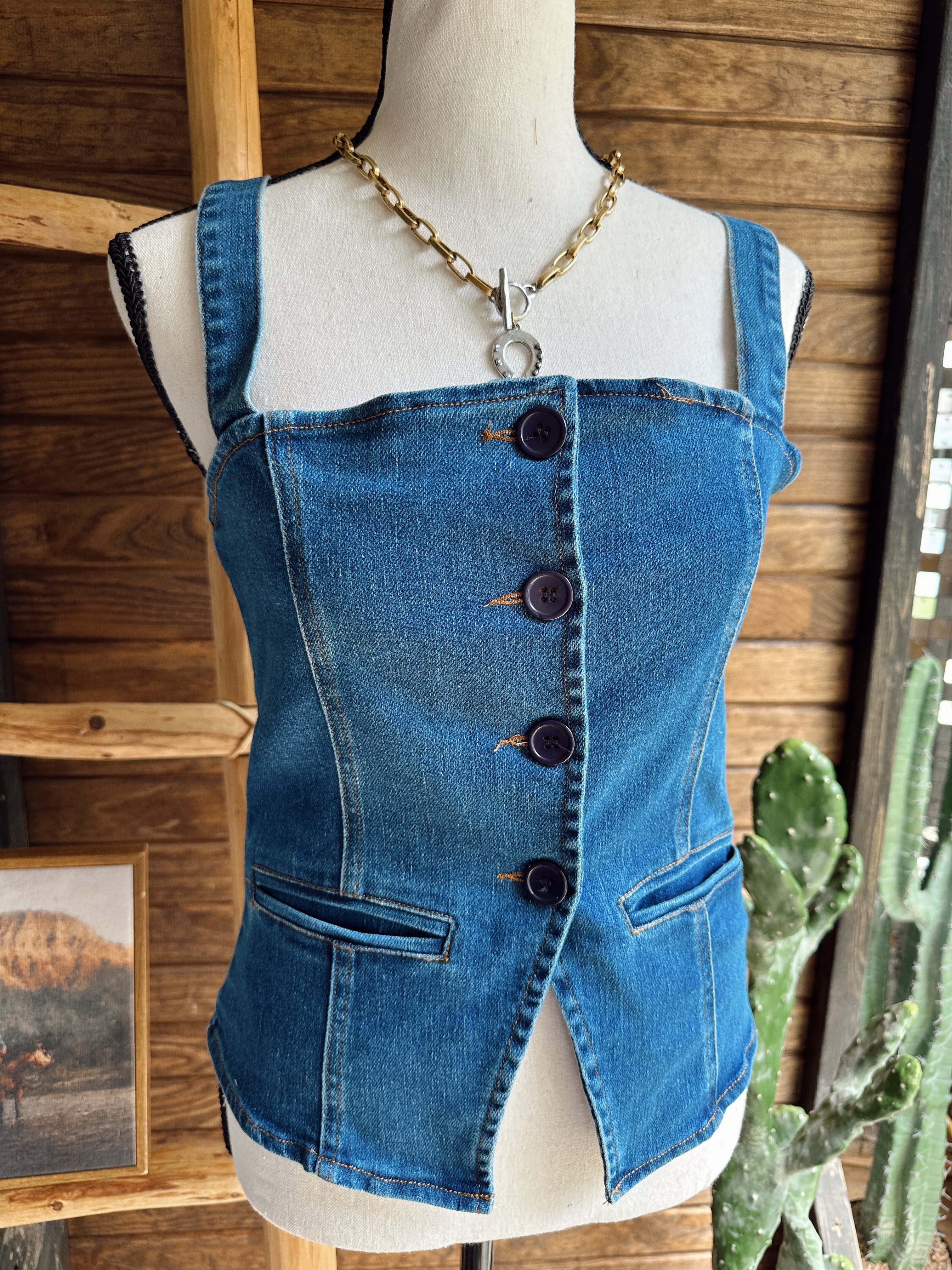 The Lenny Denim Top