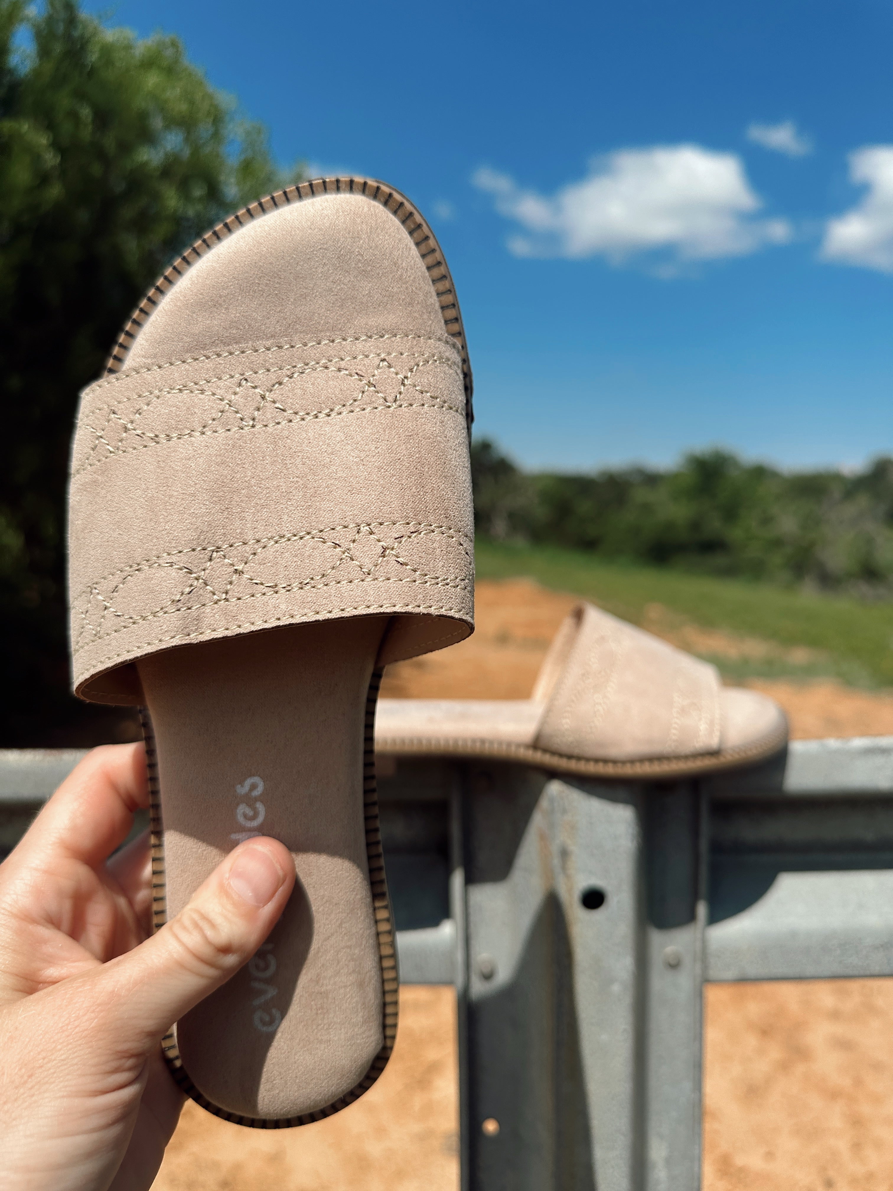 The Boot Stitch Sandal - Nude