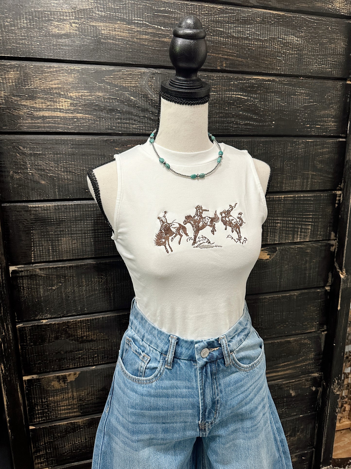 The Bronc Embroidered Tank