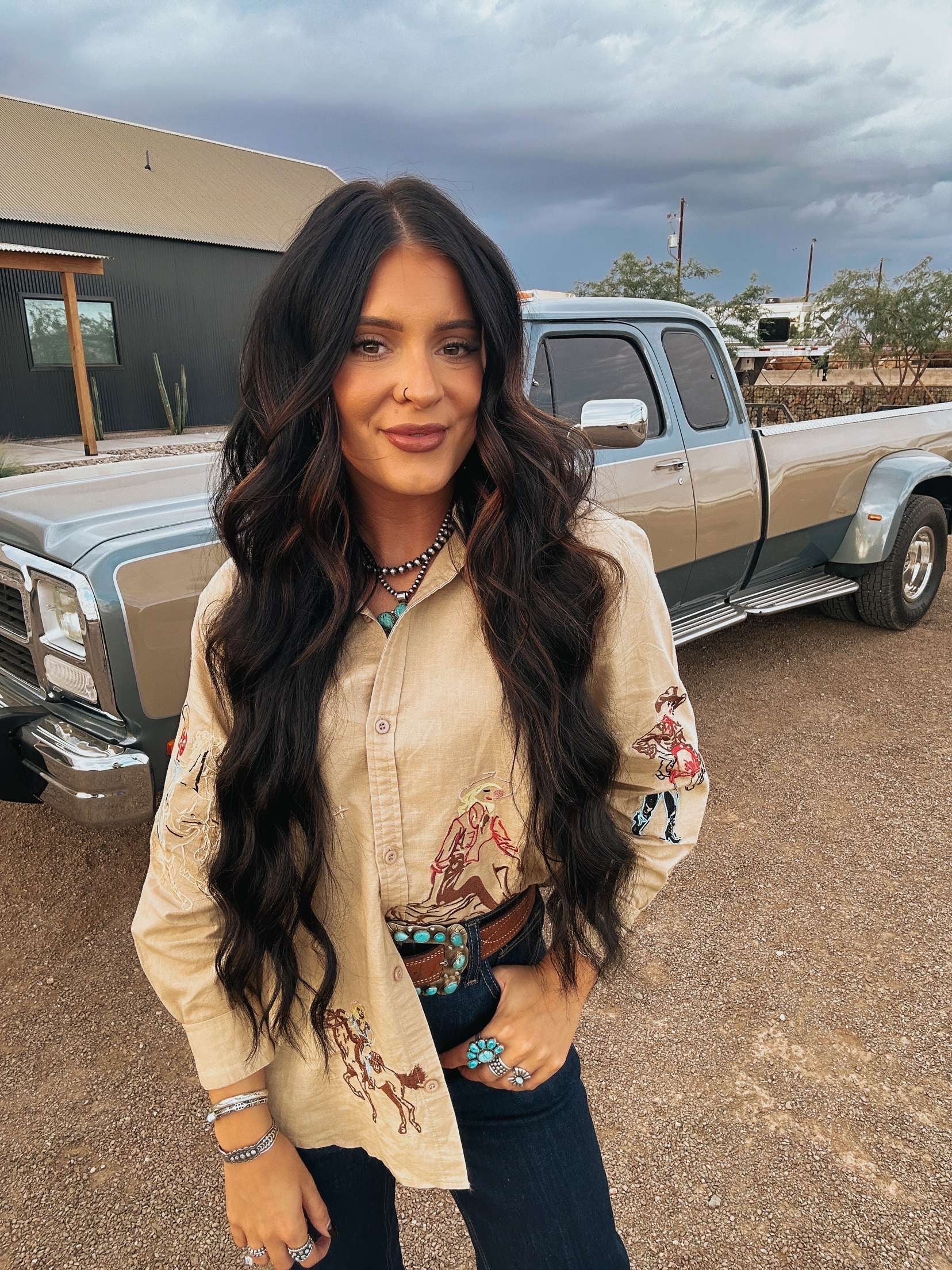 The Western Embroidered Top