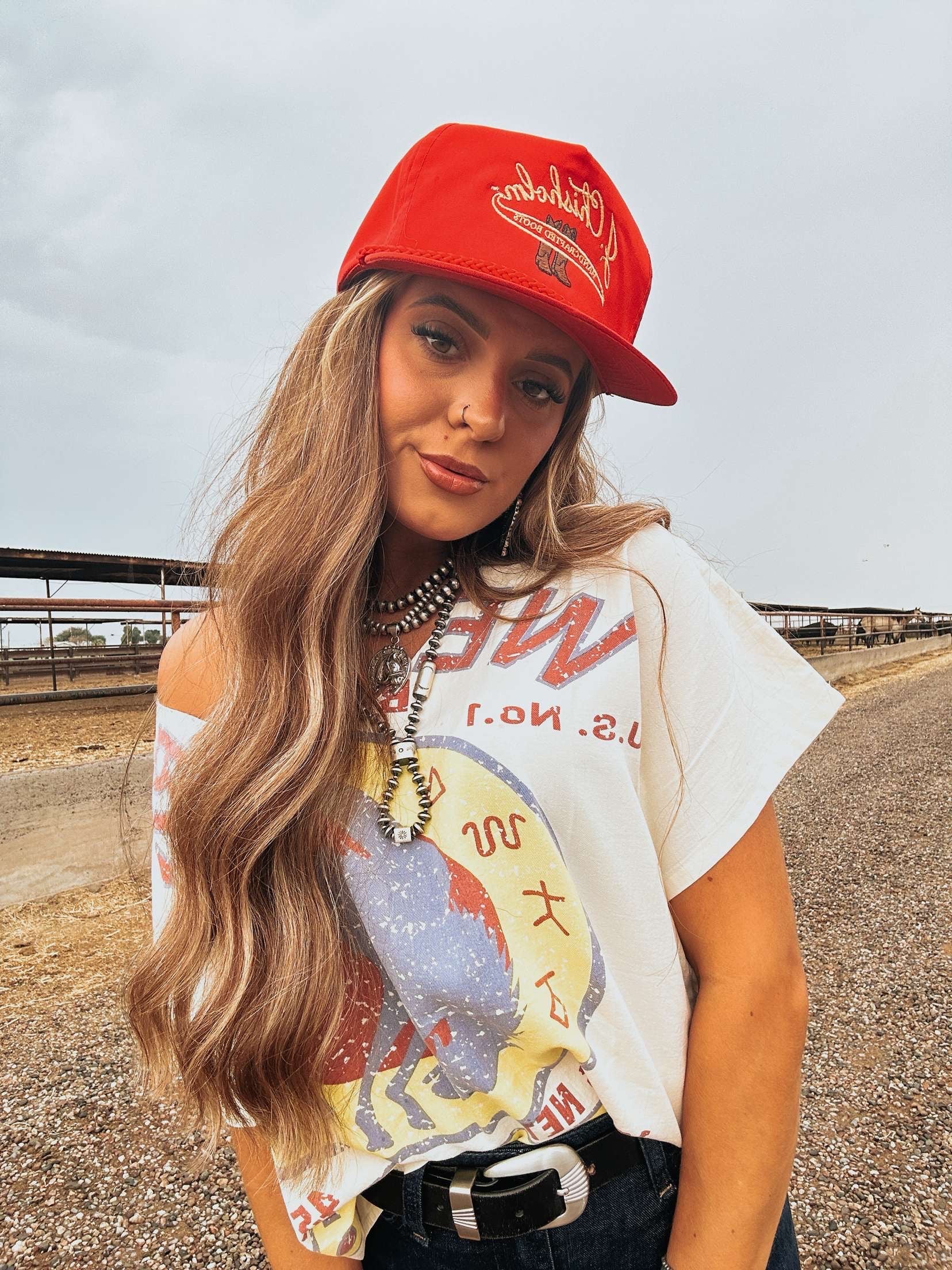 The Bronky Western Brand Top front & back graphic