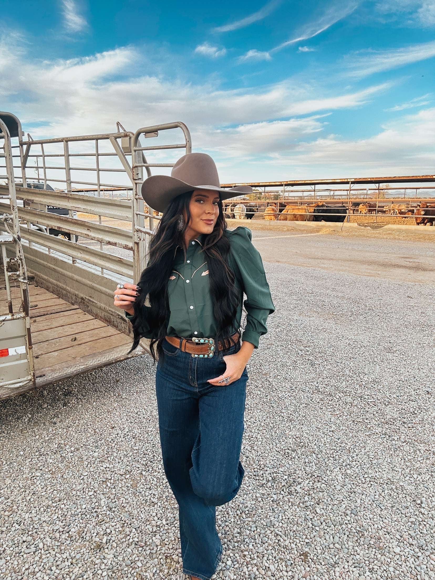 The June Pearl Snap Button Down