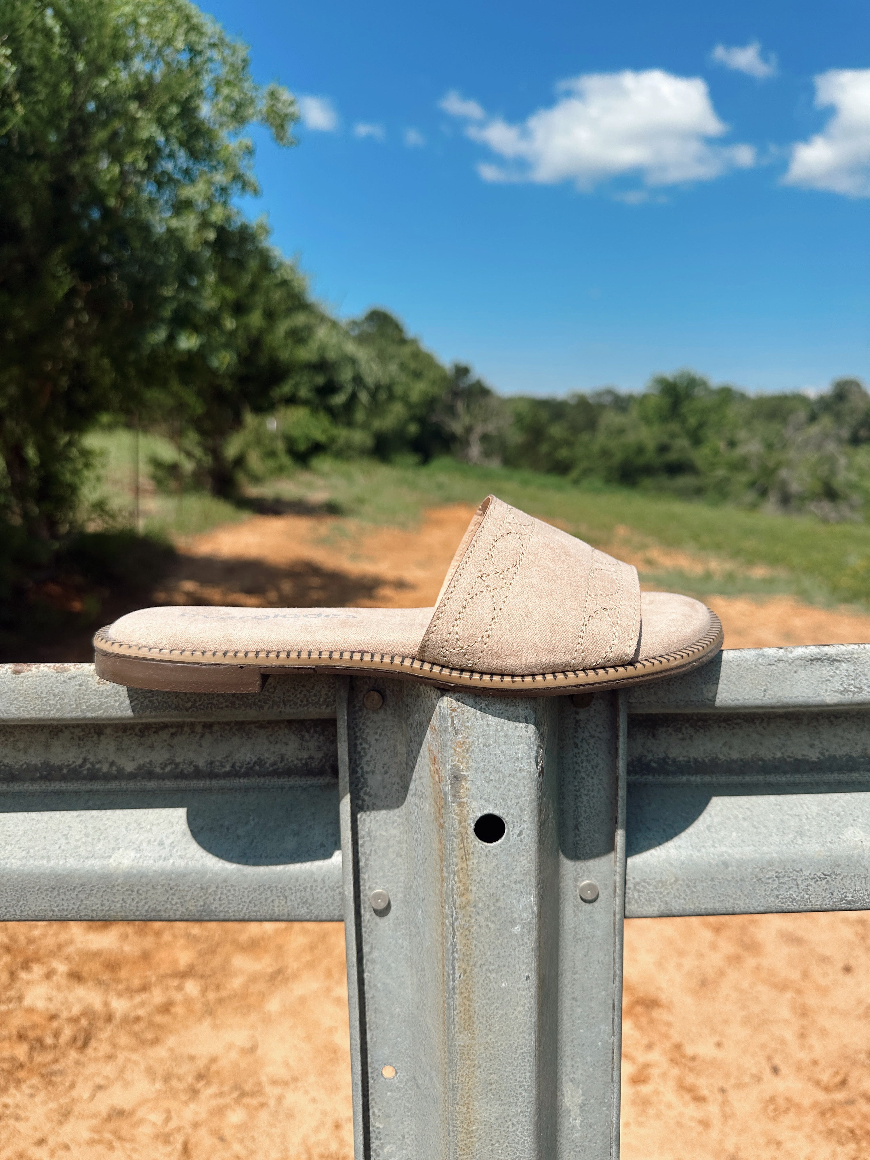 The Boot Stitch Sandal - Nude
