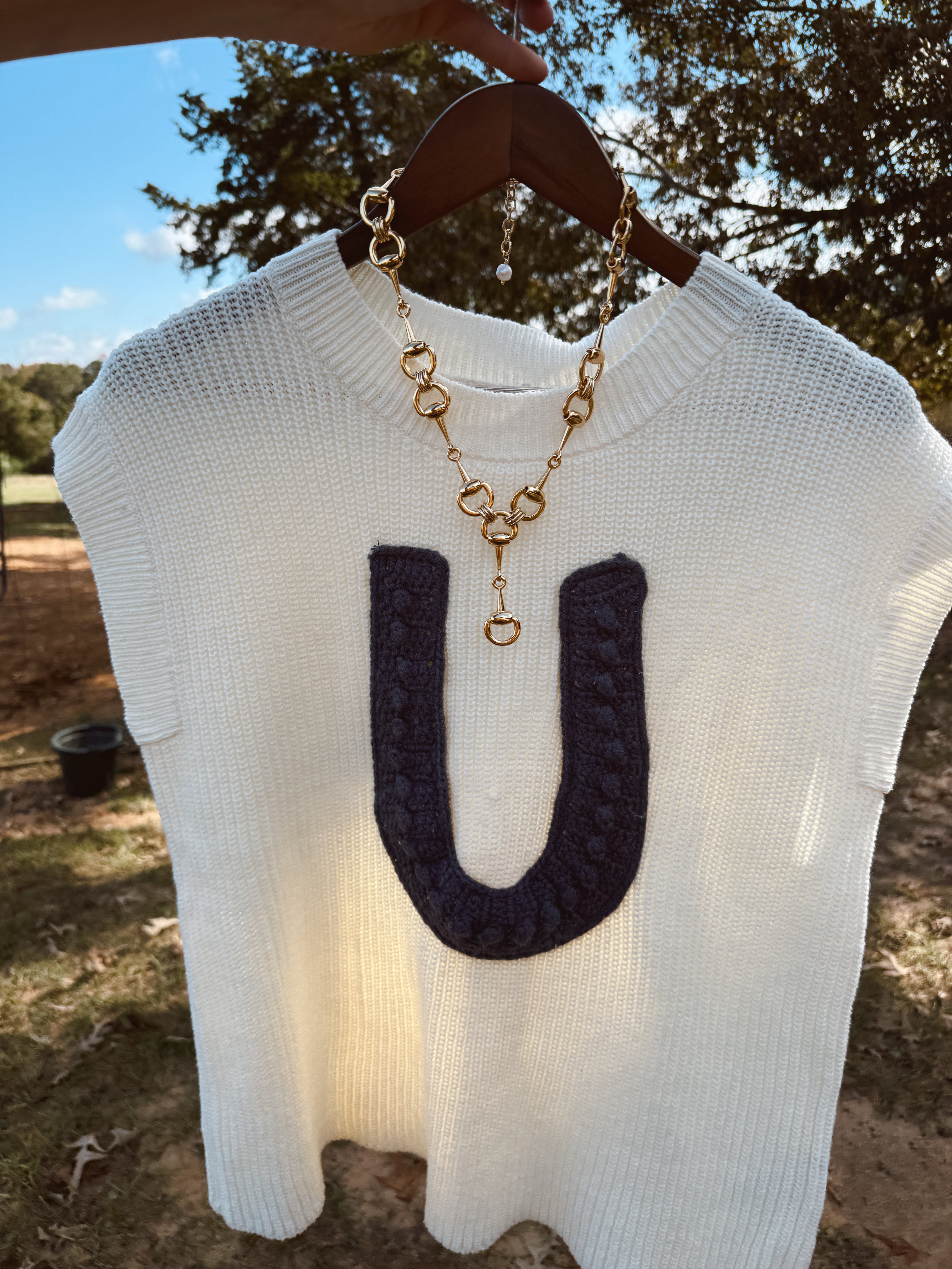 The Knitted Horseshoe Top