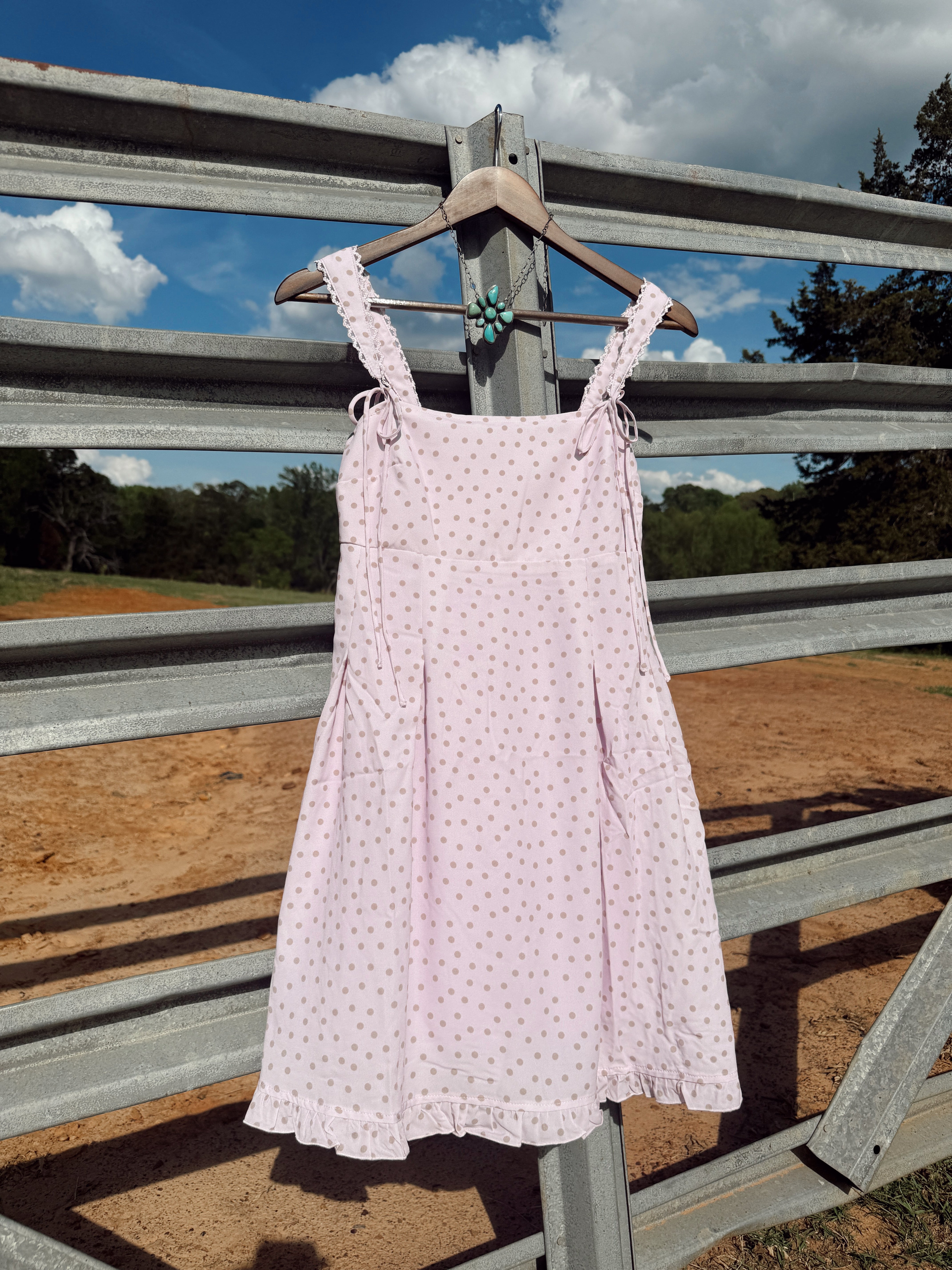 The Polka Dress - pink