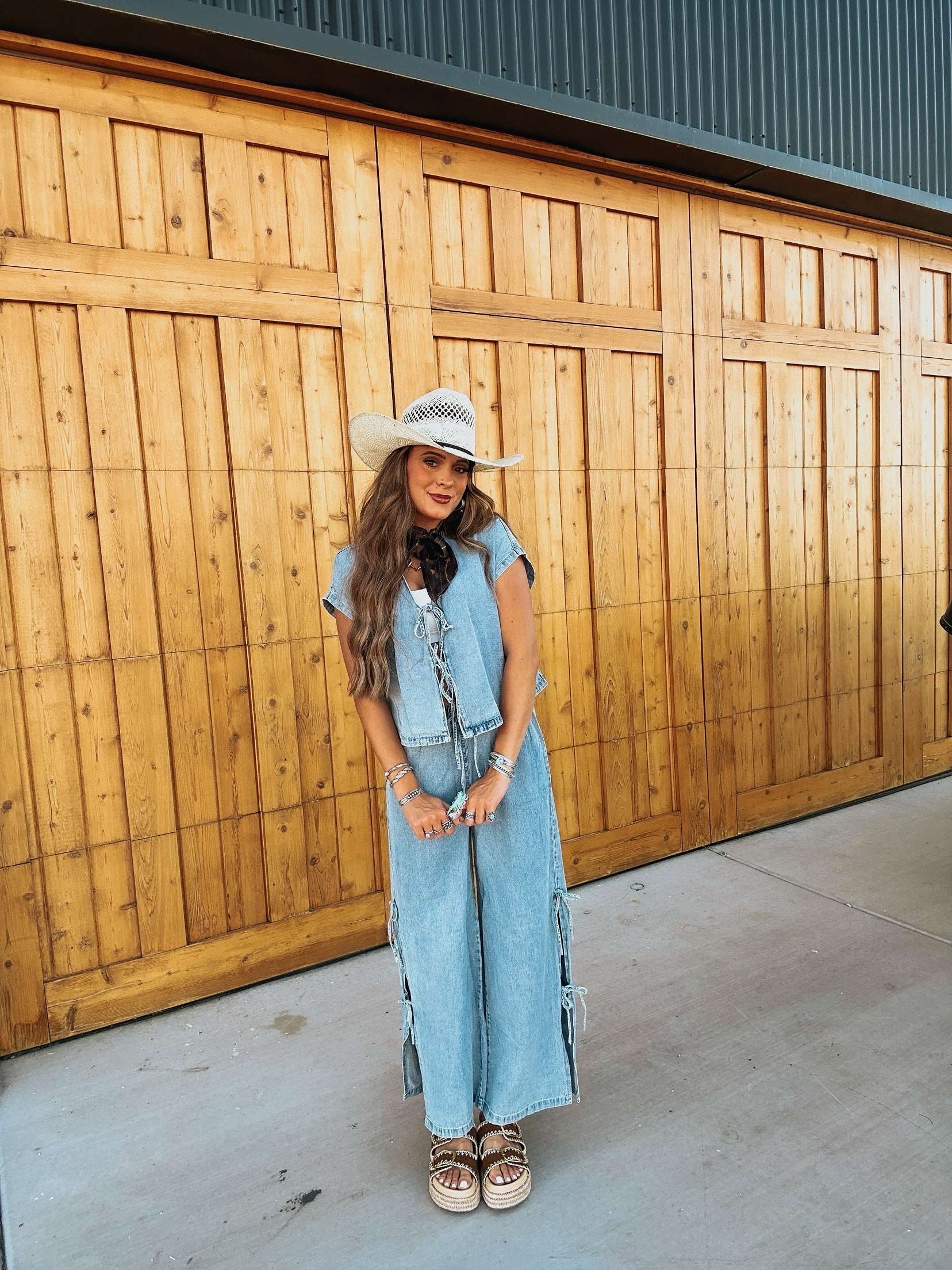 The Roan Denim Tie Pants - pre order 1/5