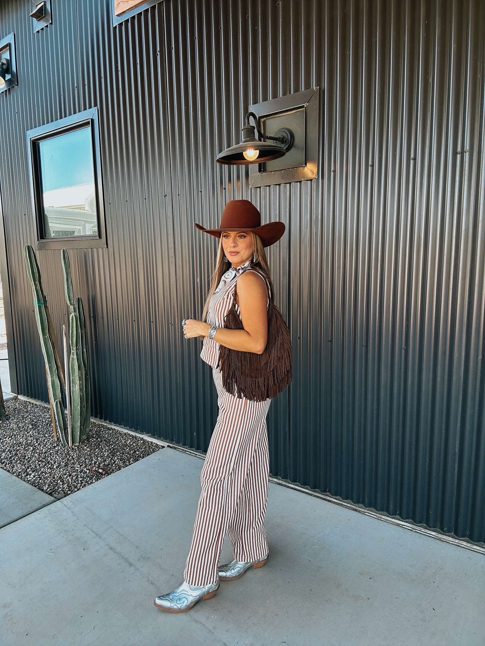 The Striped Wide Leg Pants