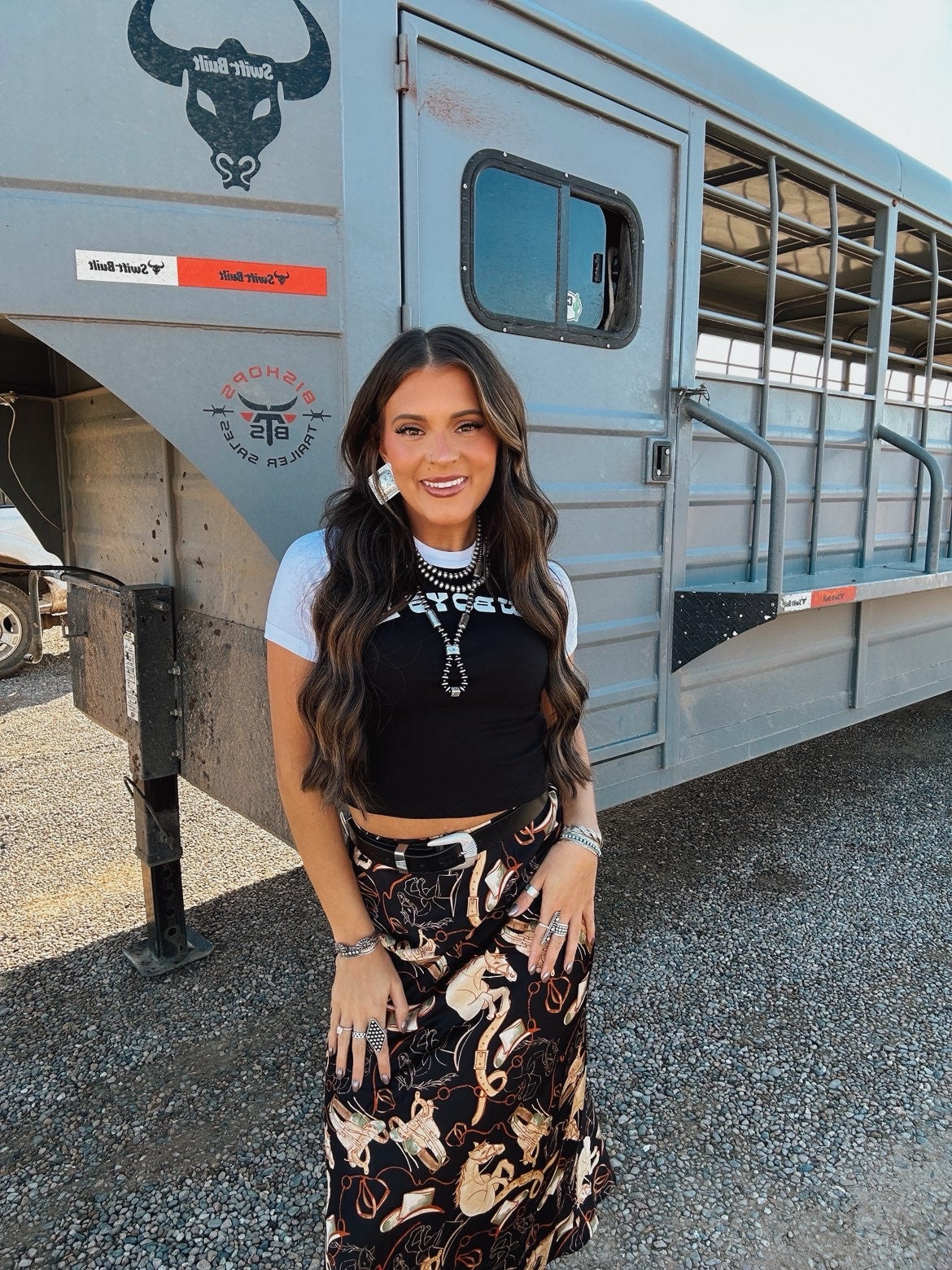 The Cowboys Lie Crop Tee