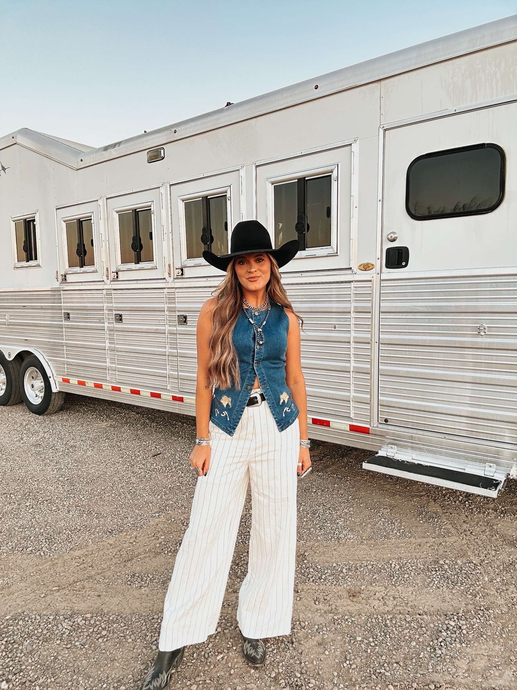 The Horse Embroidered Vest