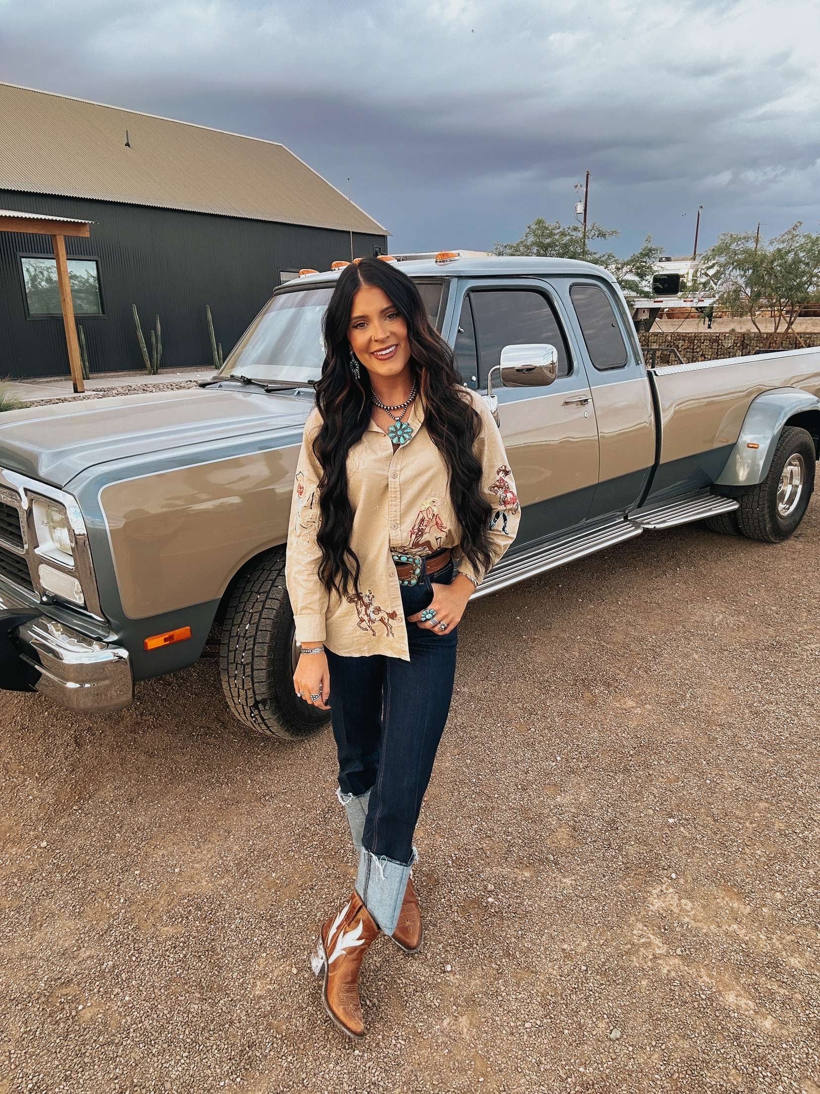 The Western Embroidered Top