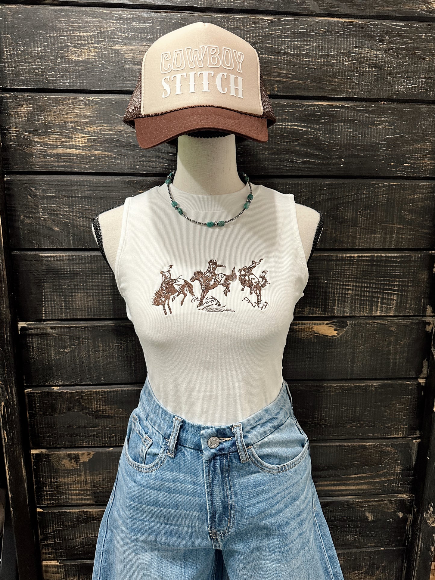 The Bronc Embroidered Tank