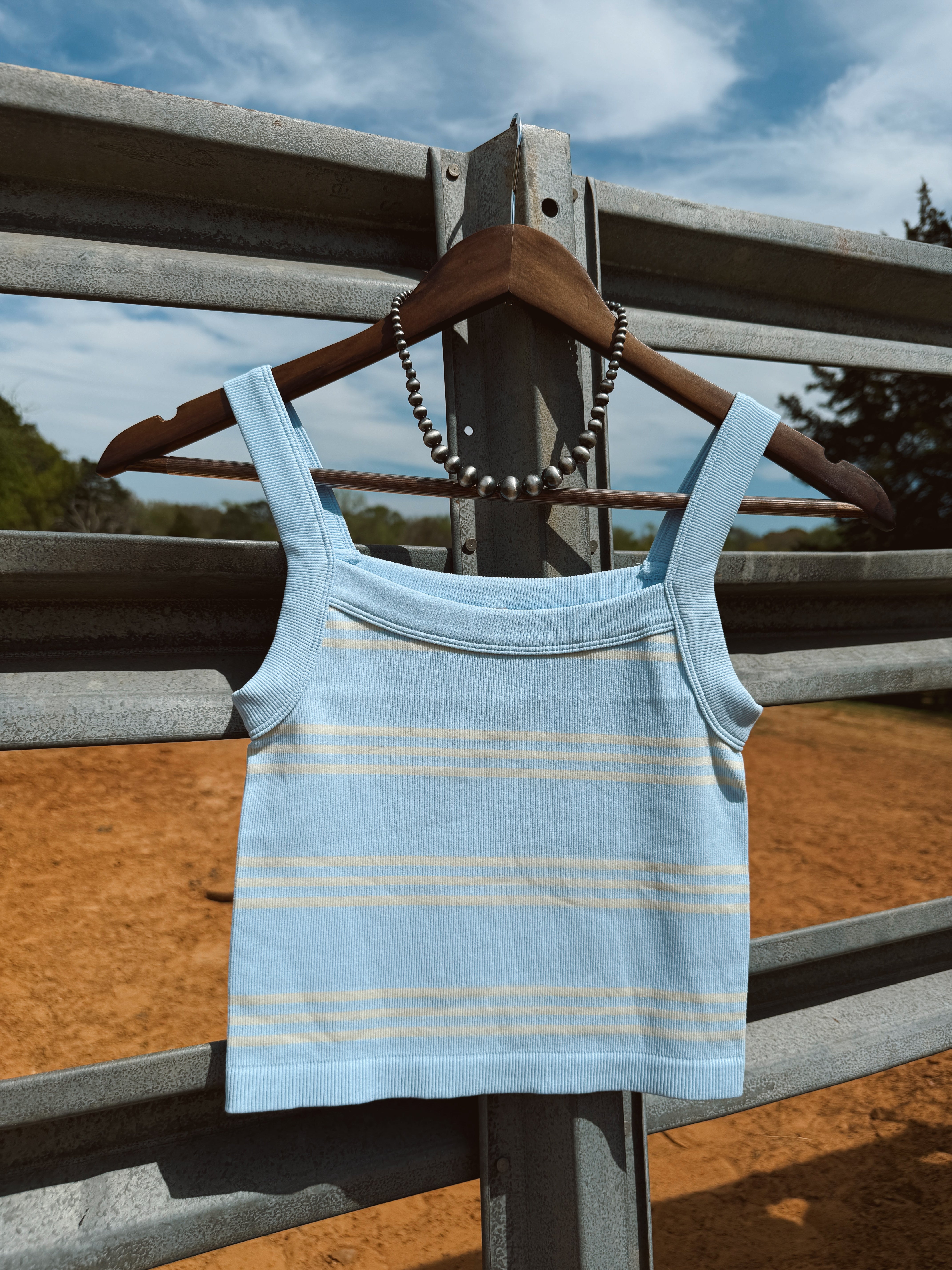 The Charisse Tank- Blue