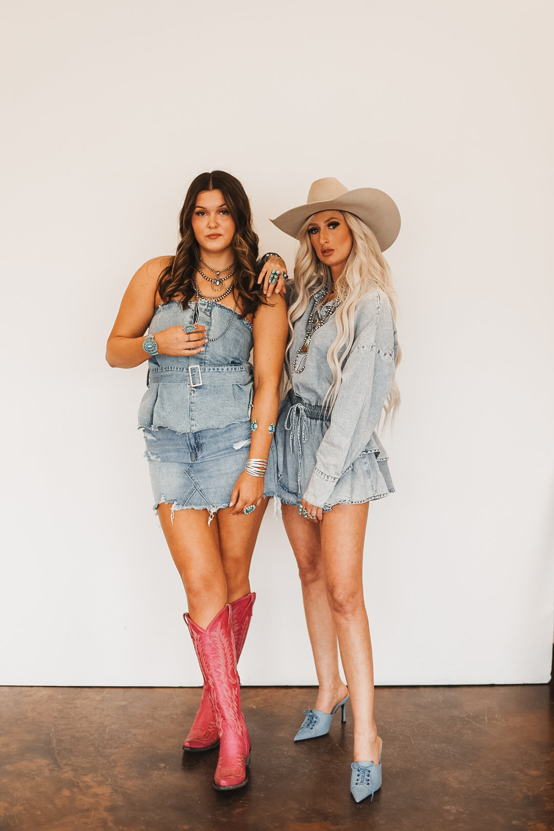 The Belted Denim Top