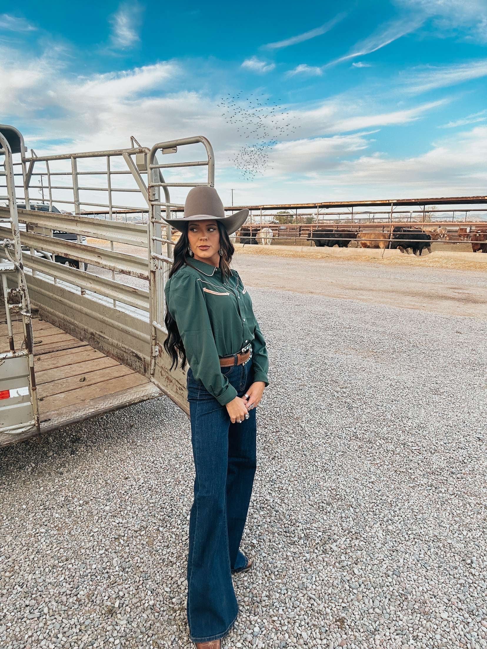 The June Pearl Snap Button Down