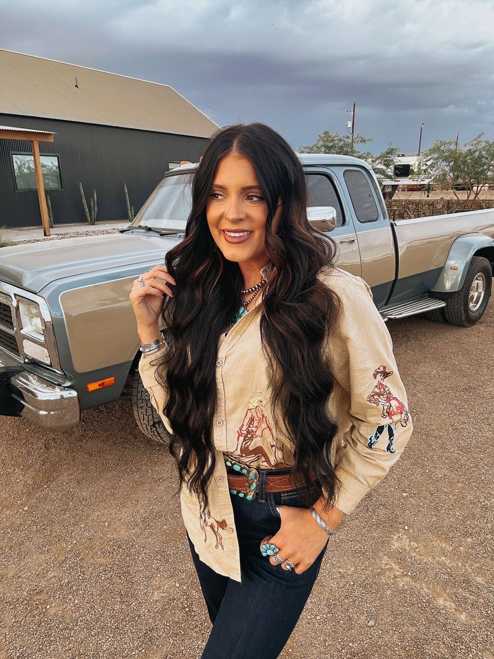 The Western Embroidered Top