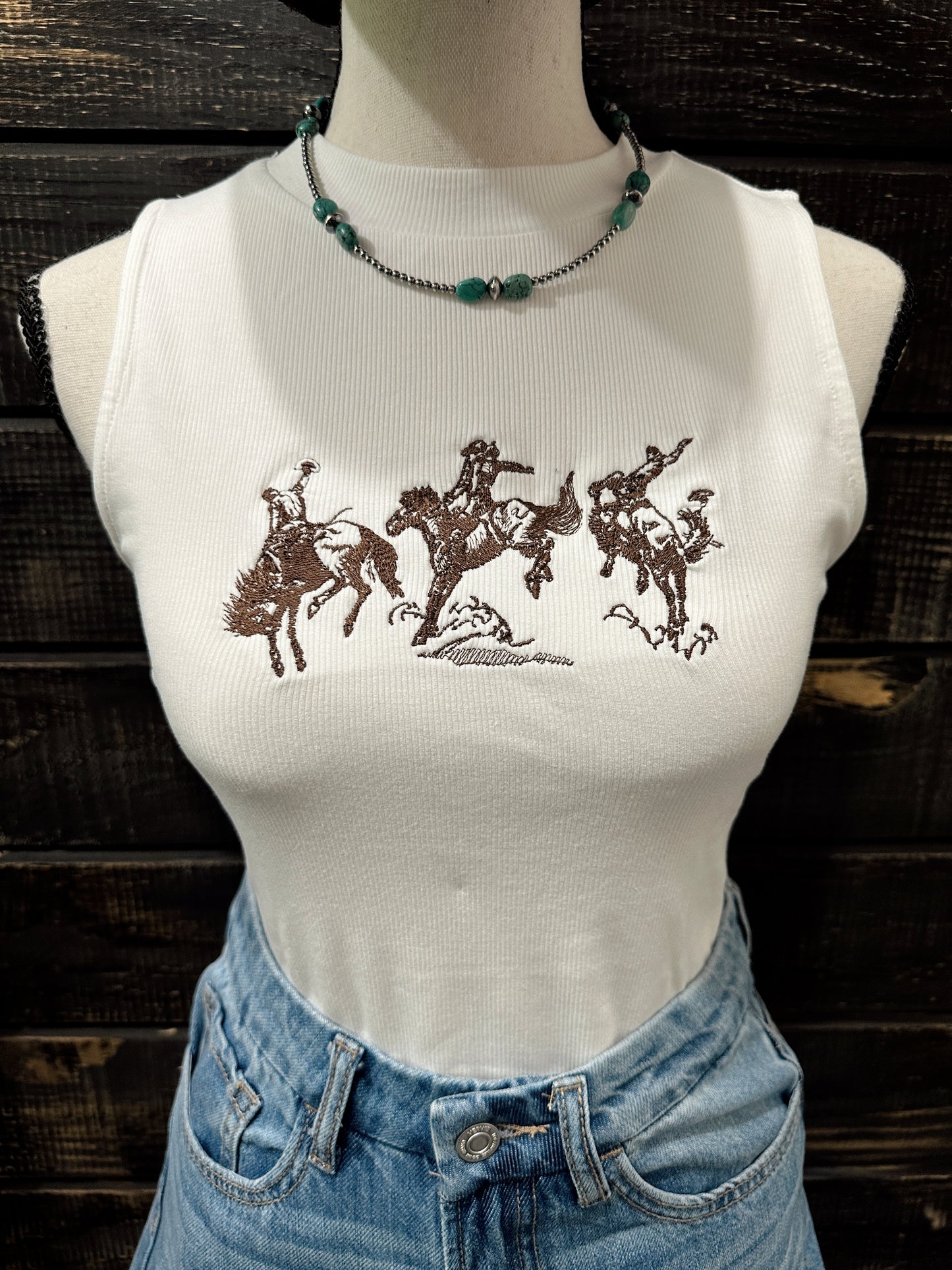 The Bronc Embroidered Tank