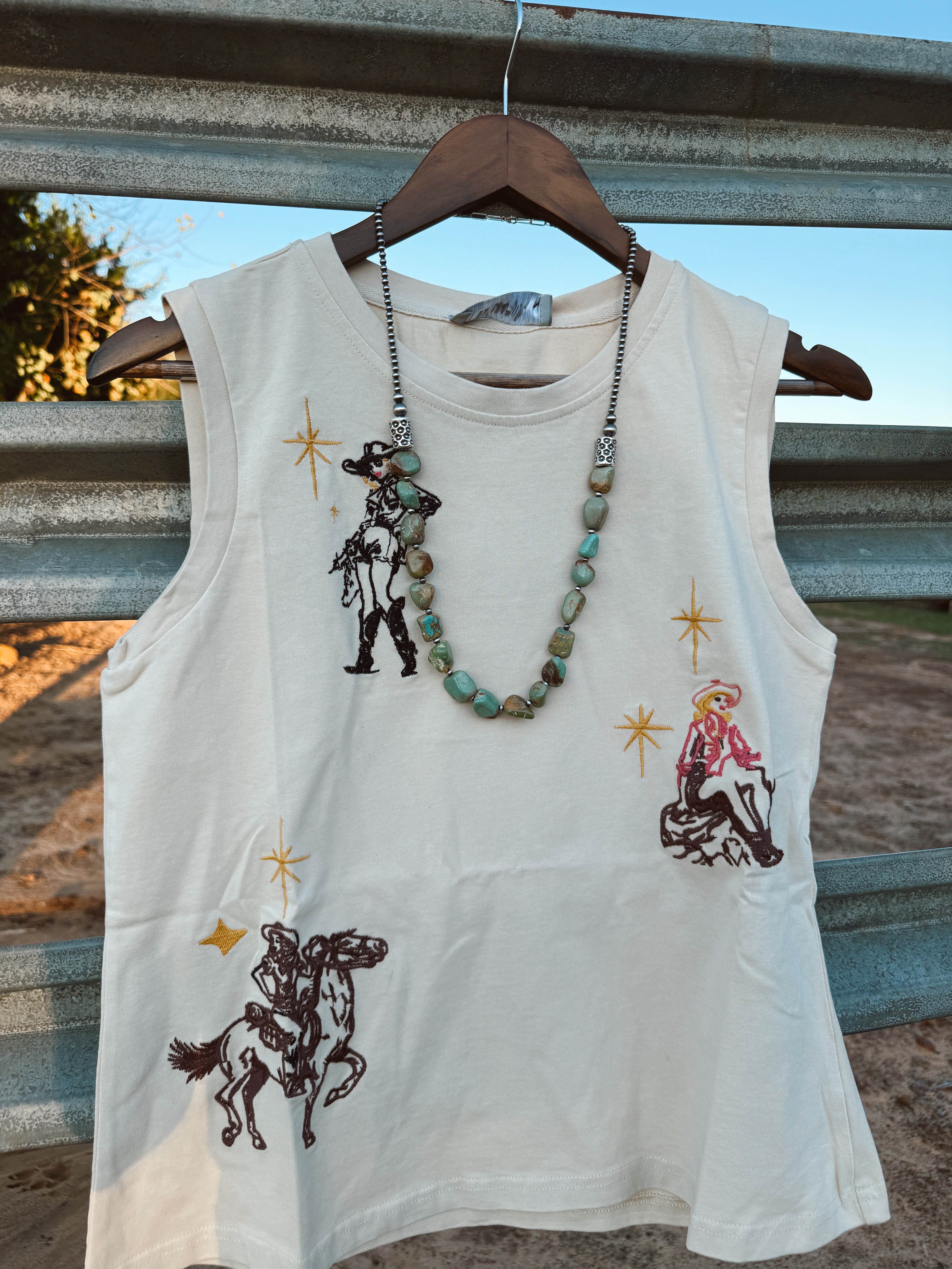 The Lenny Embroidered Tank