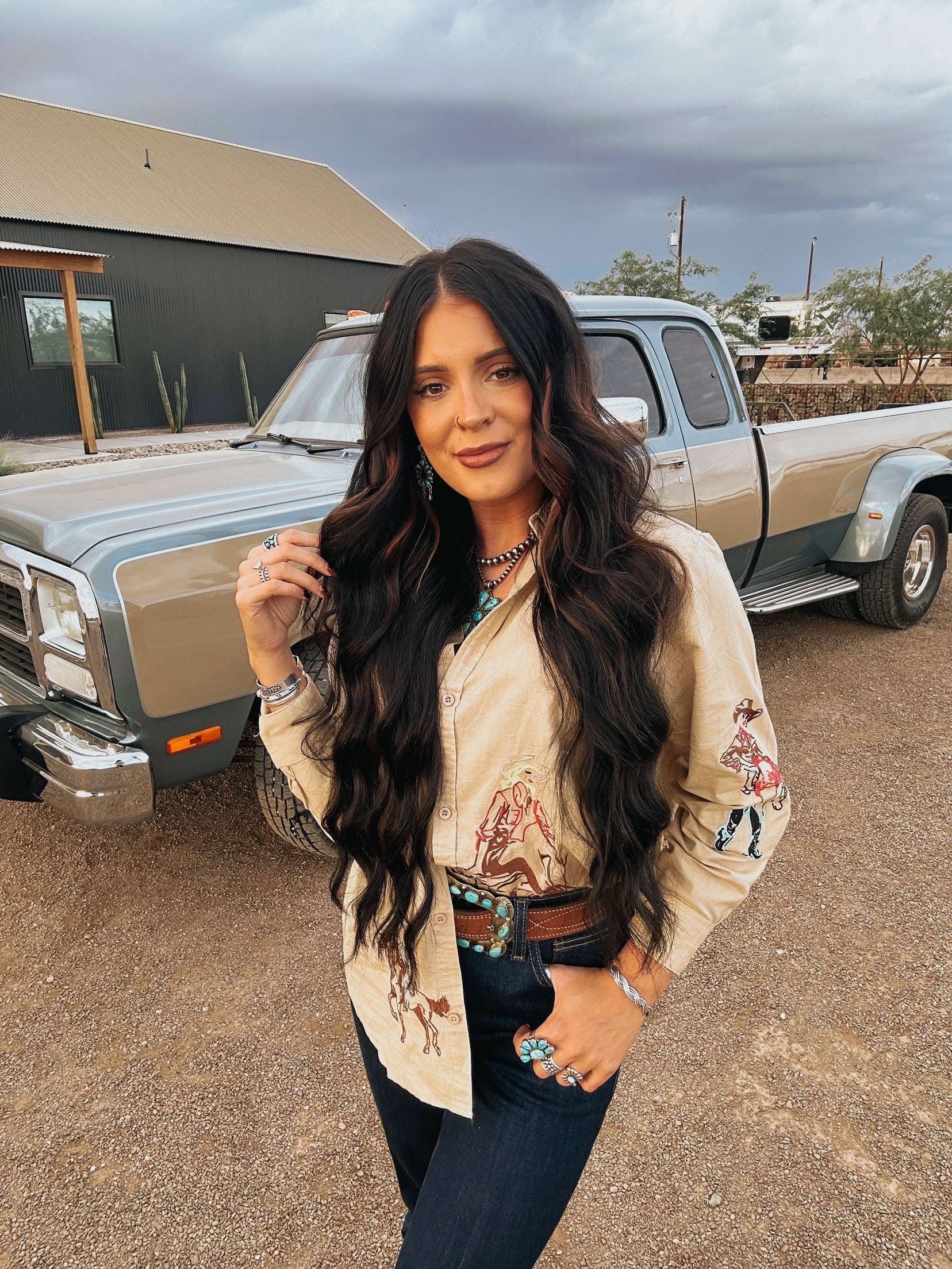 The Western Embroidered Top