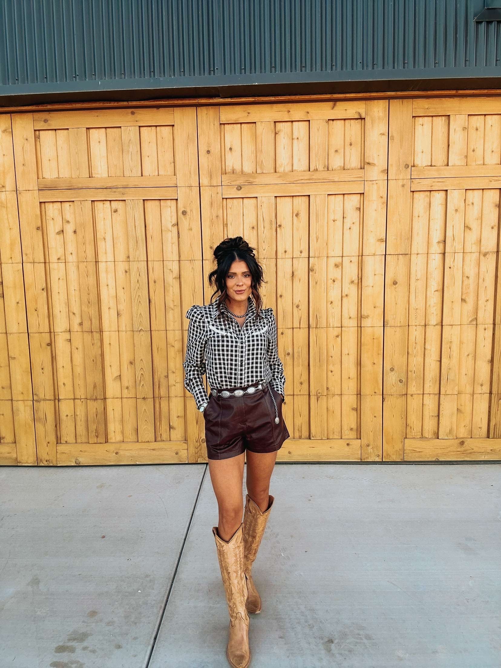 The Gingham Pearl Snap - best seller