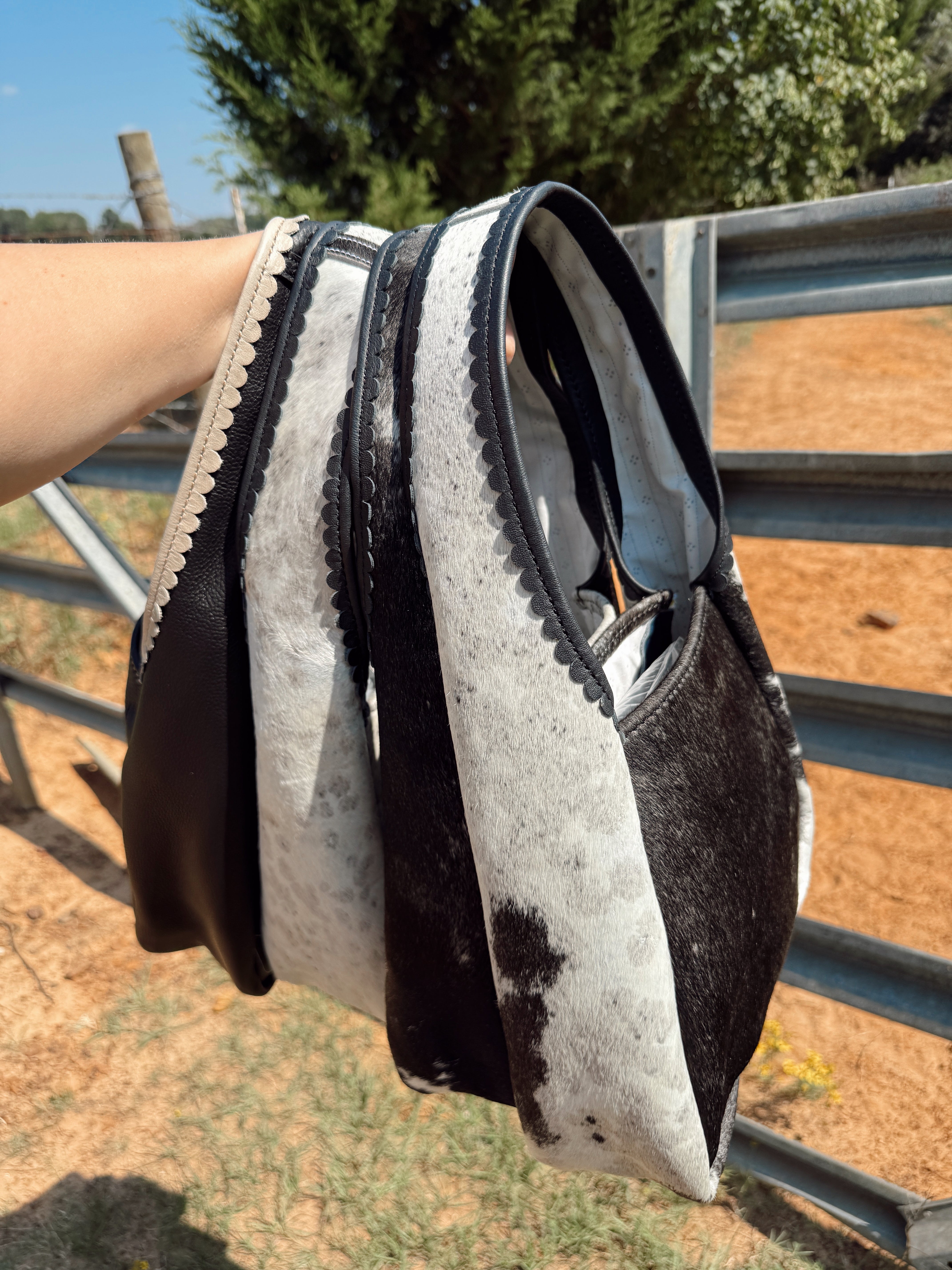 The Maddog Leather Hobo Purse - Cowhide