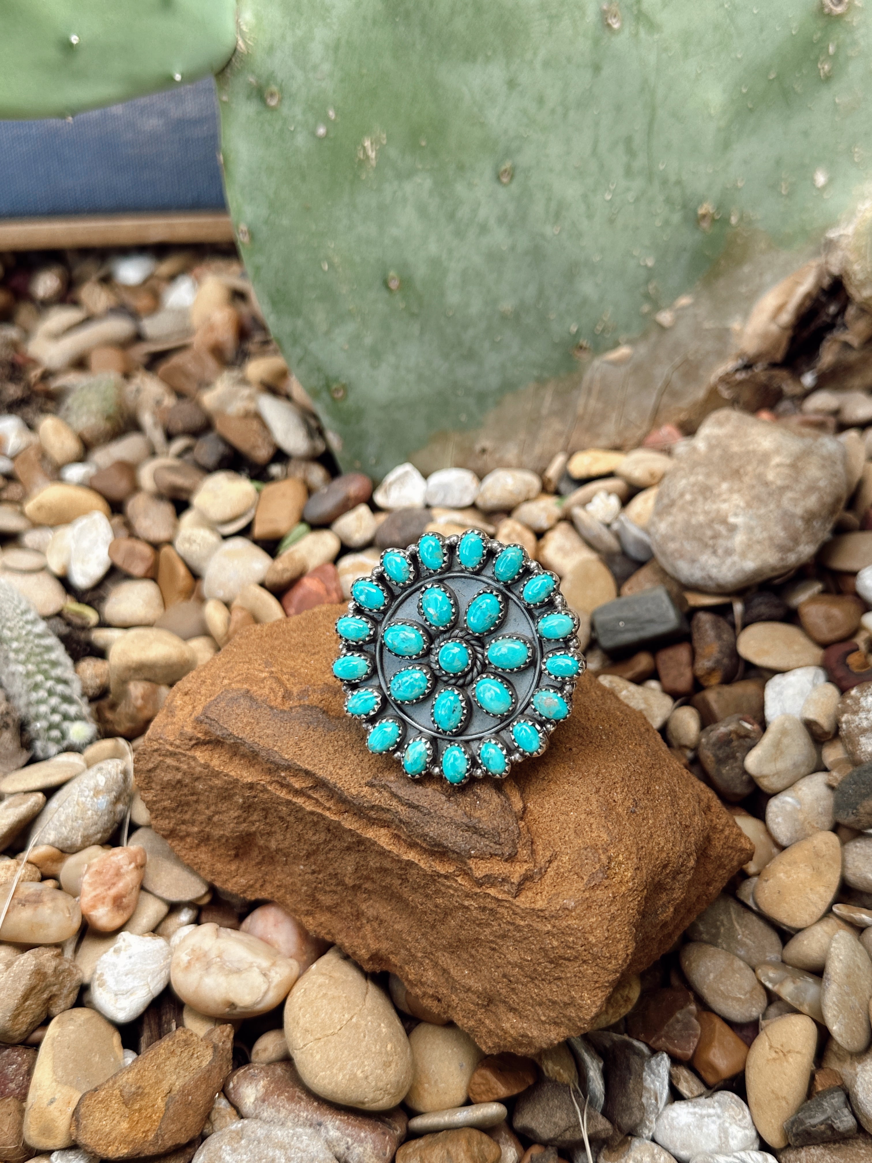 The Janie Kingman Turquoise Adjustable Ring