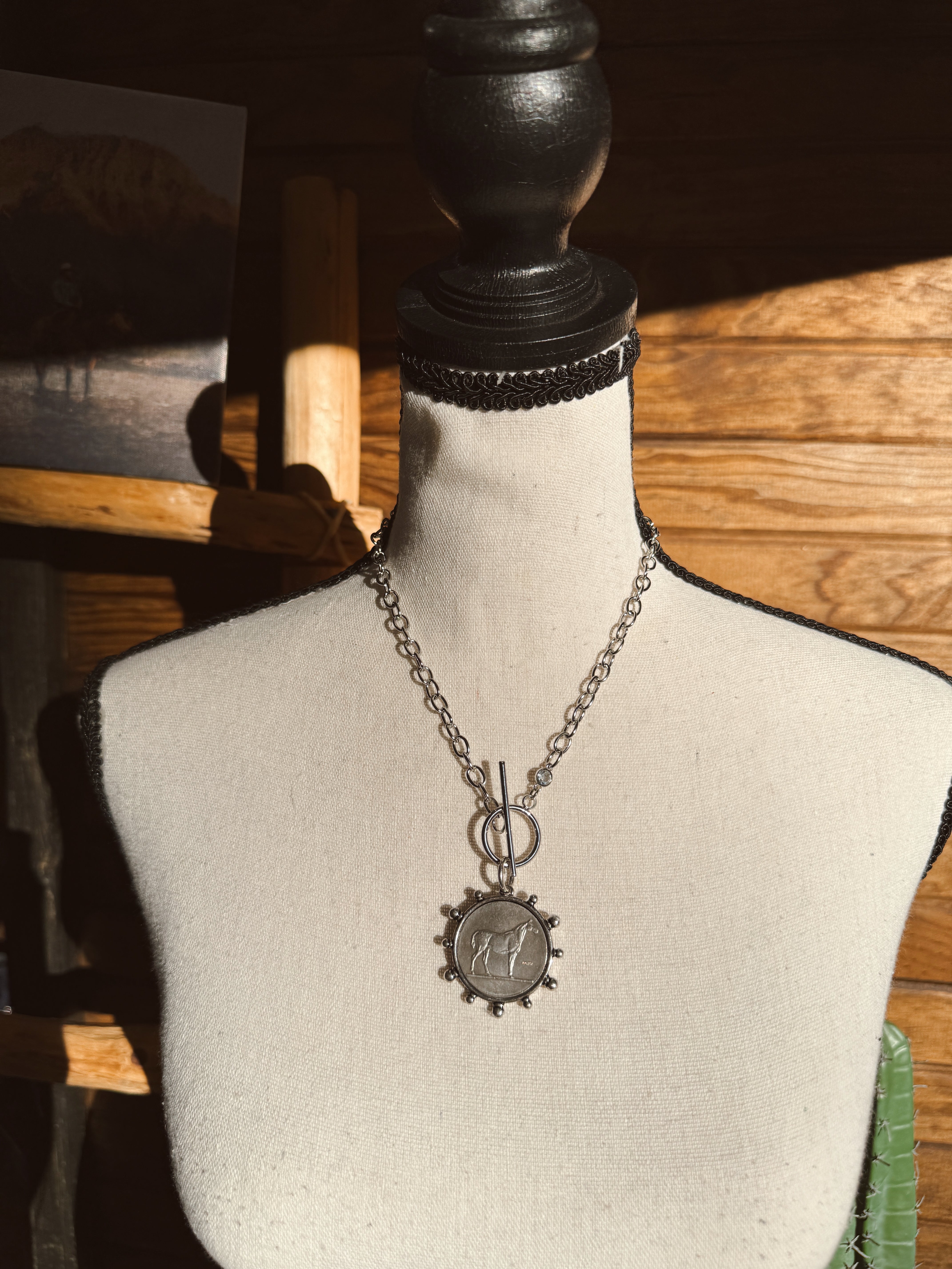 The Derby Coin Necklace - Silver