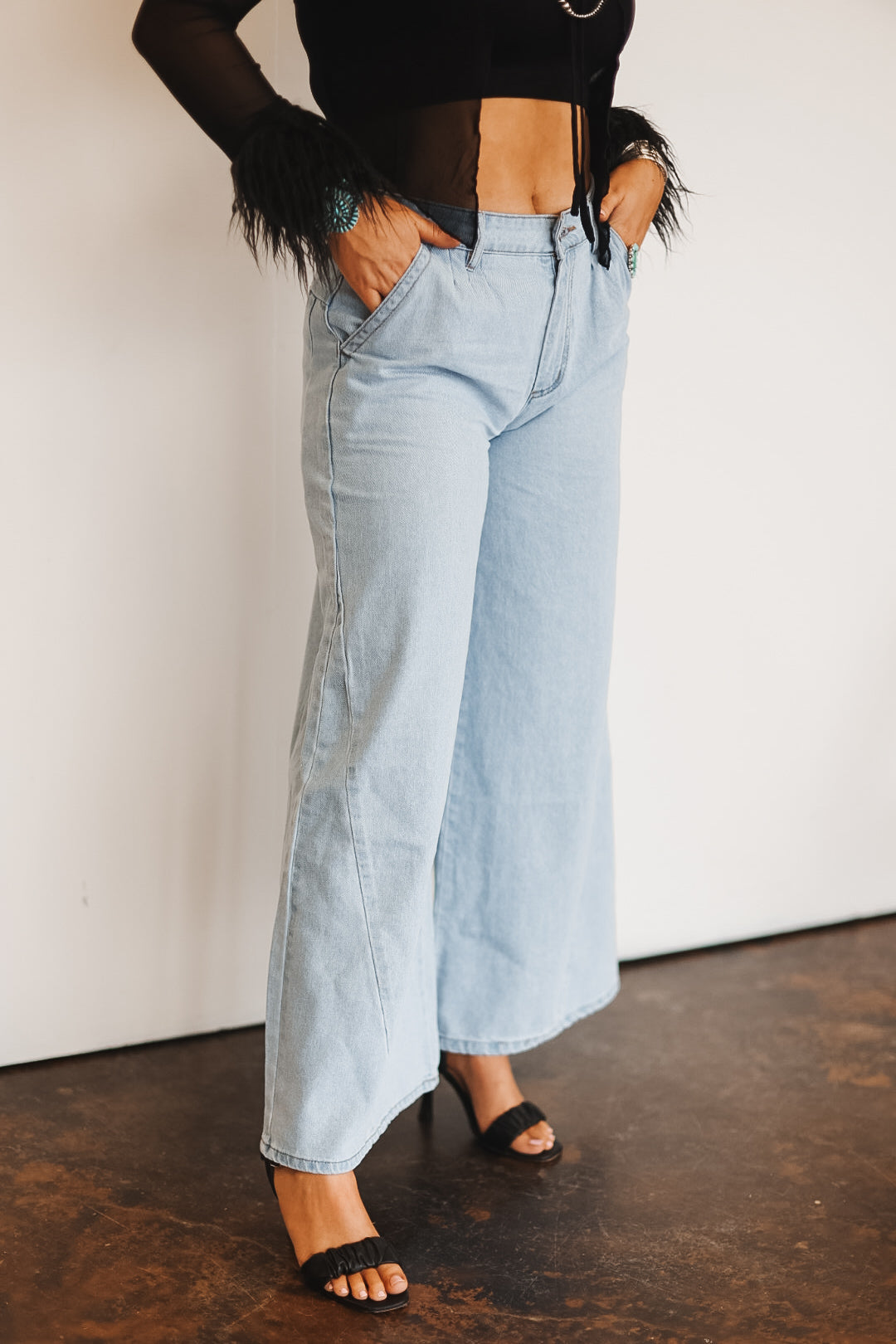 The Cowtown Wide Leg Jeans