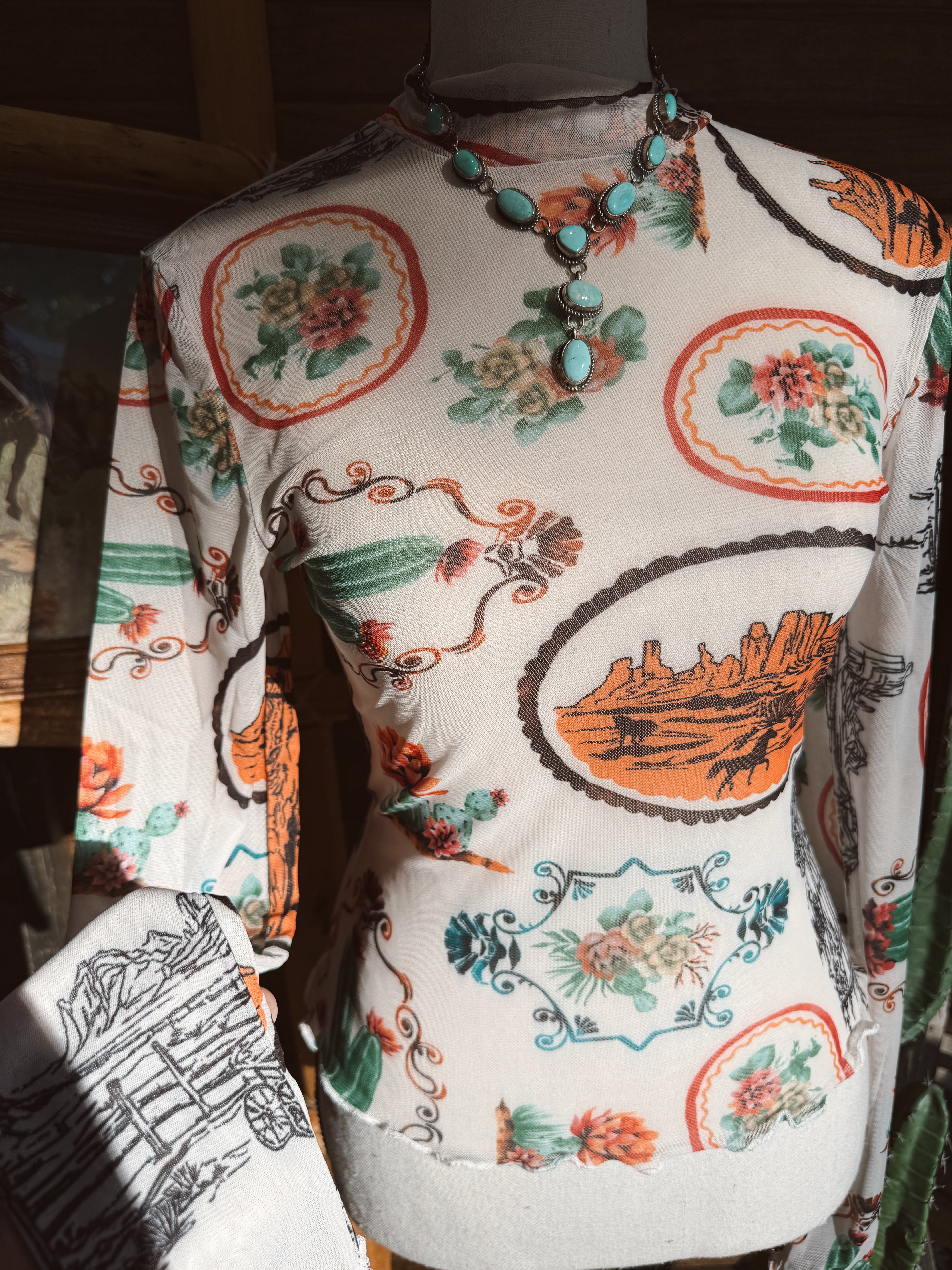 The Wickenburg Mesh Top