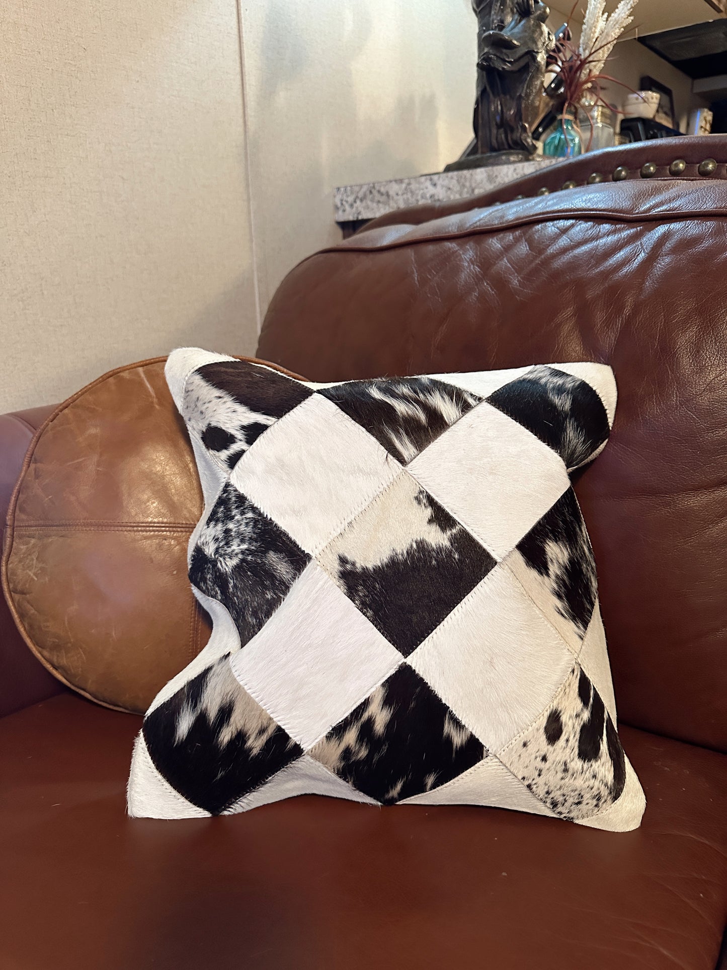 The Diamond Cowhide Pillow { multiple options }