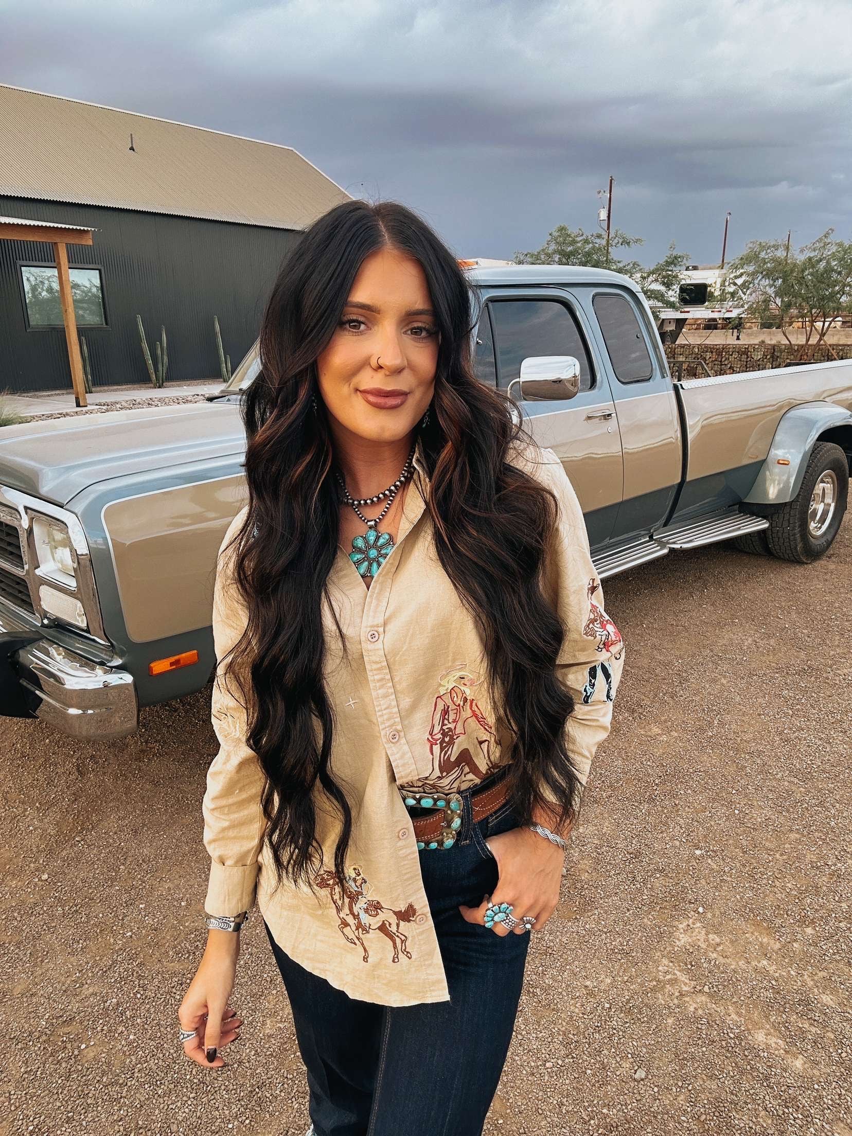 The Western Embroidered Top