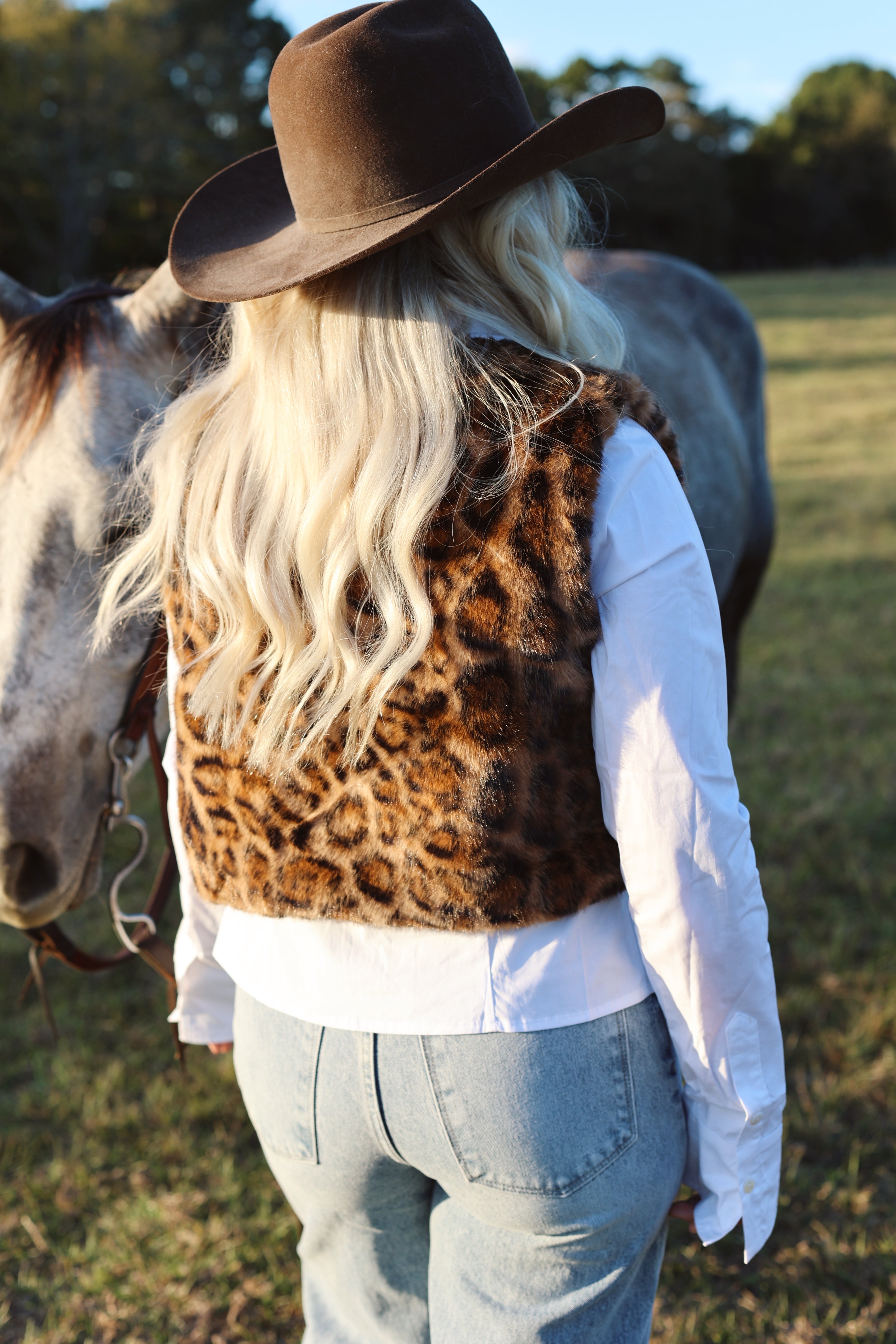 The Leopard Fur Vest