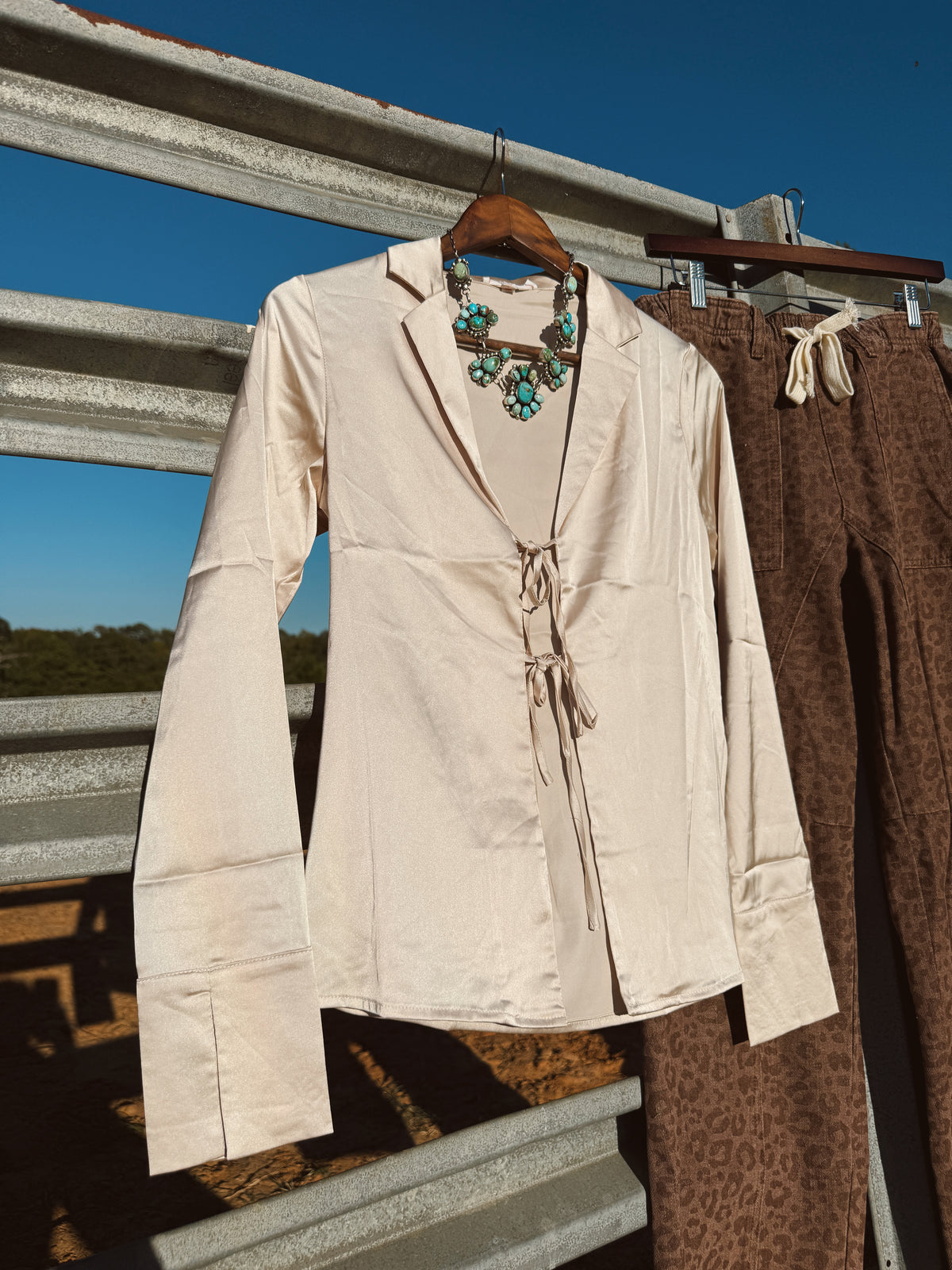 The Satin Top - Cream