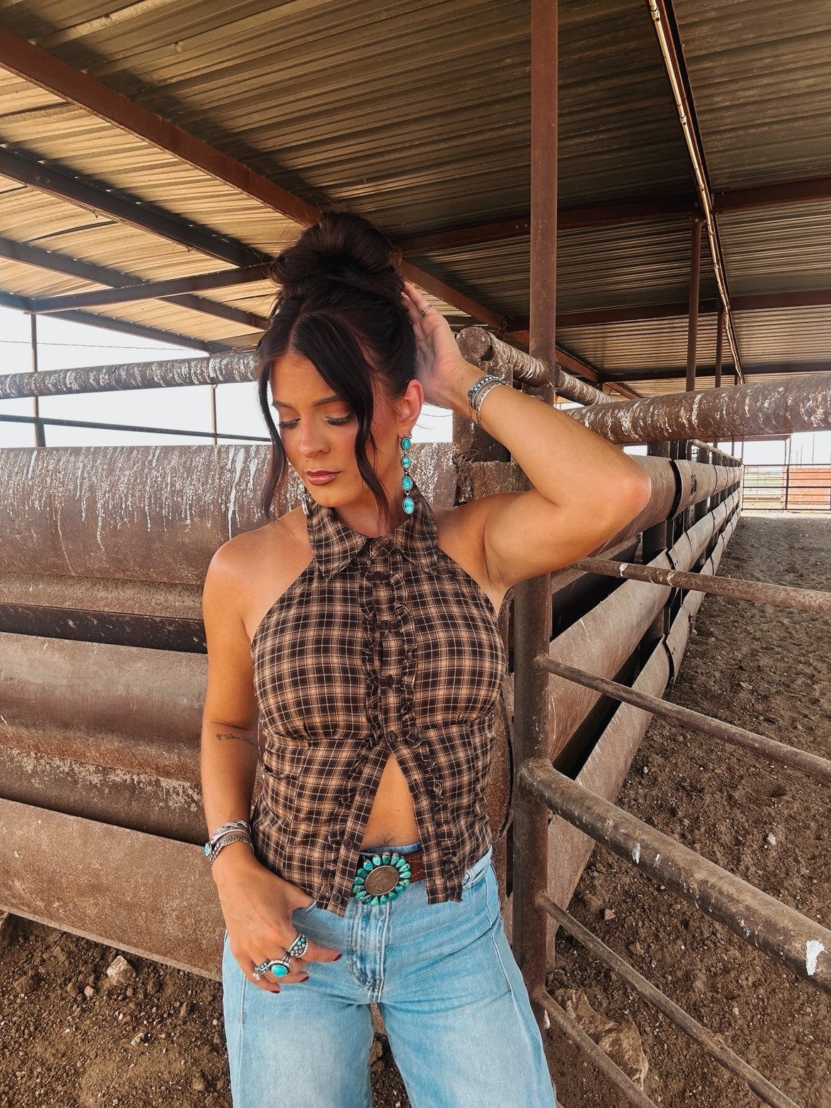 The Hallie Halter Neck Top - Best Seller