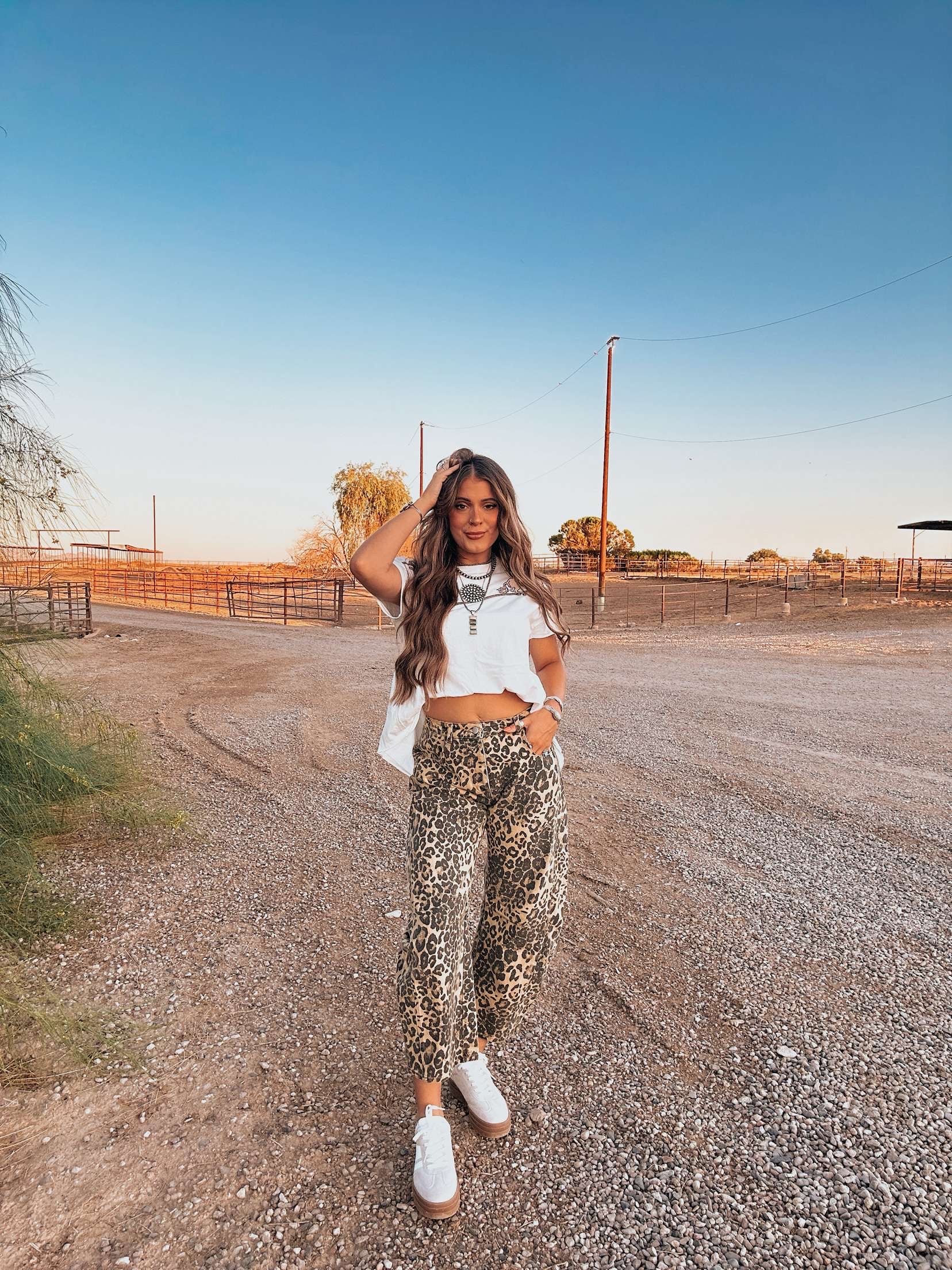 The Middi Leopard Jeans