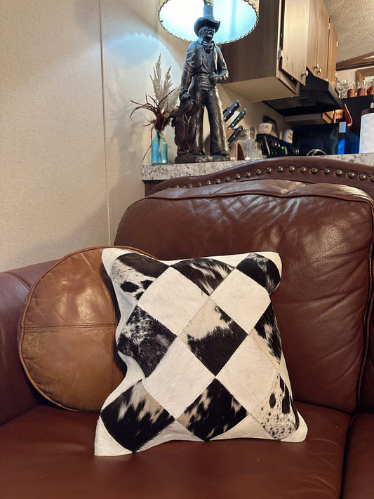 The Diamond Cowhide Pillow { multiple options }