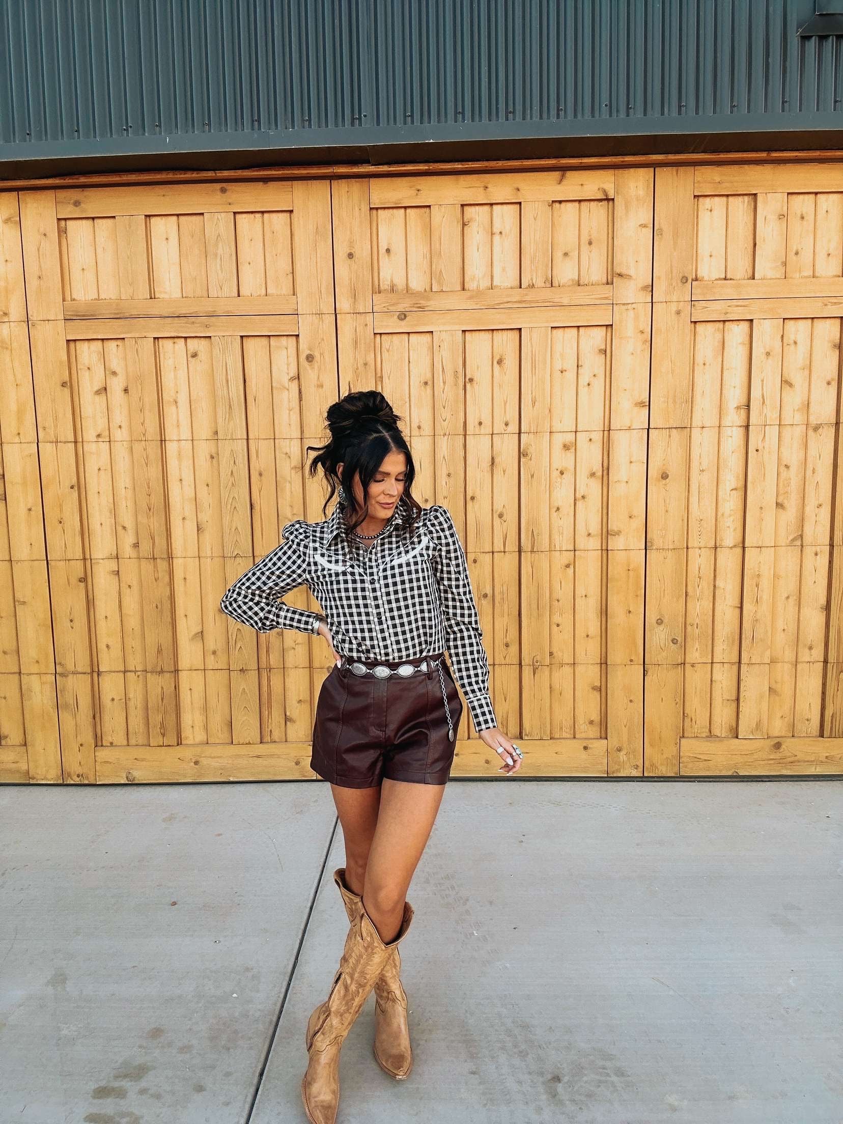 The Gingham Pearl Snap - best seller