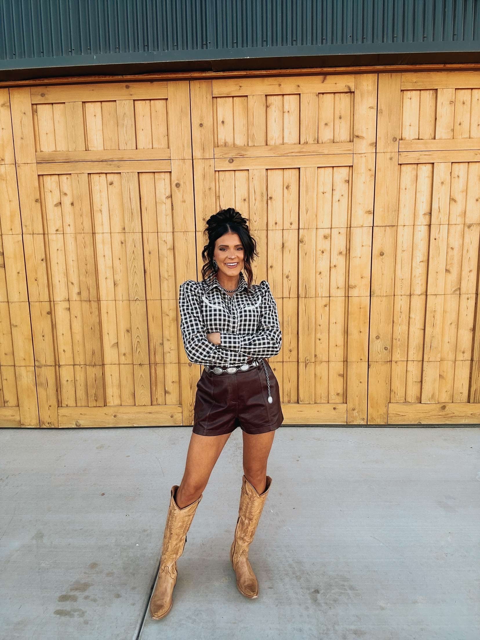 The Gingham Pearl Snap - best seller