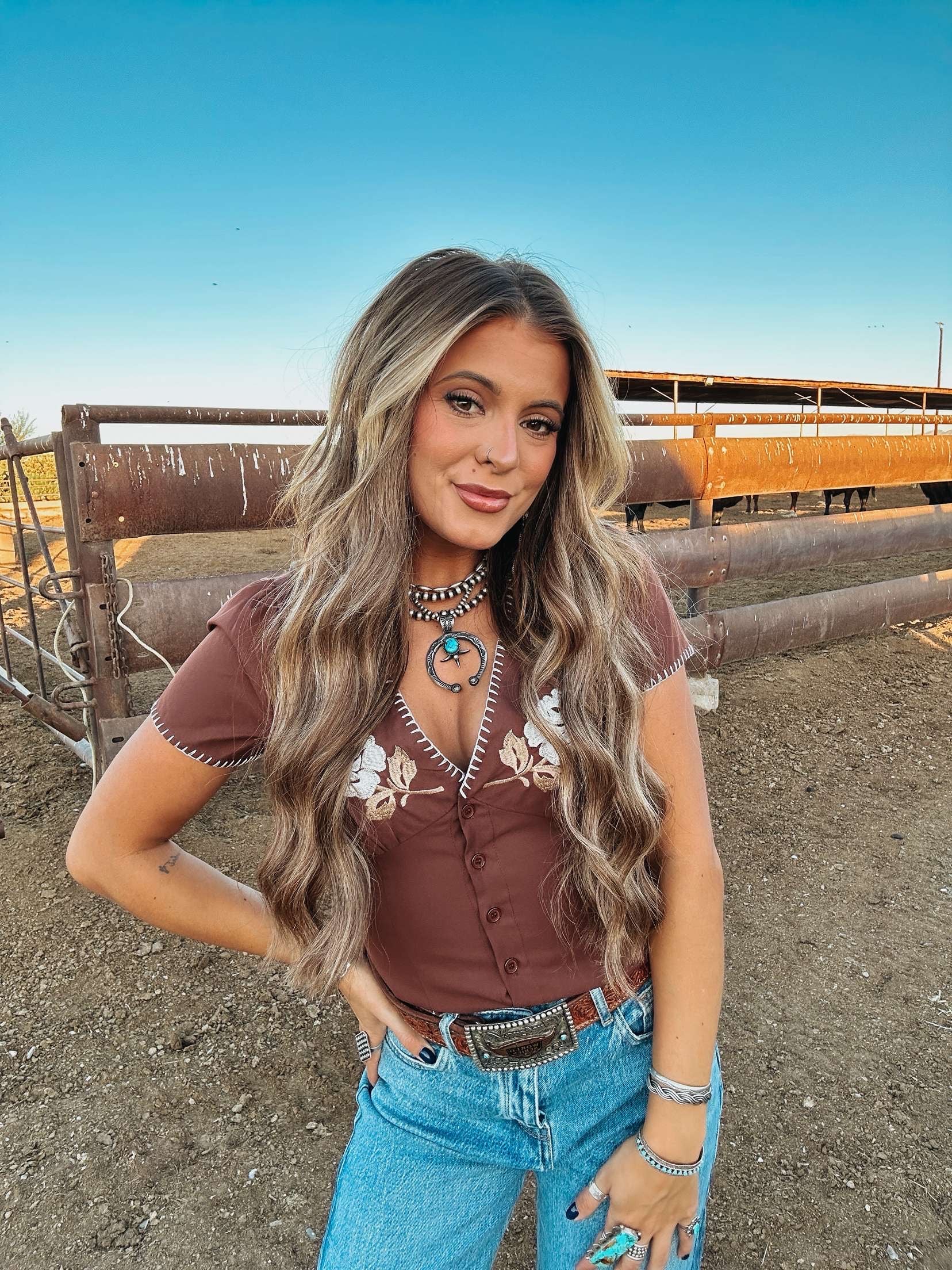 The Floral Embroidered Top