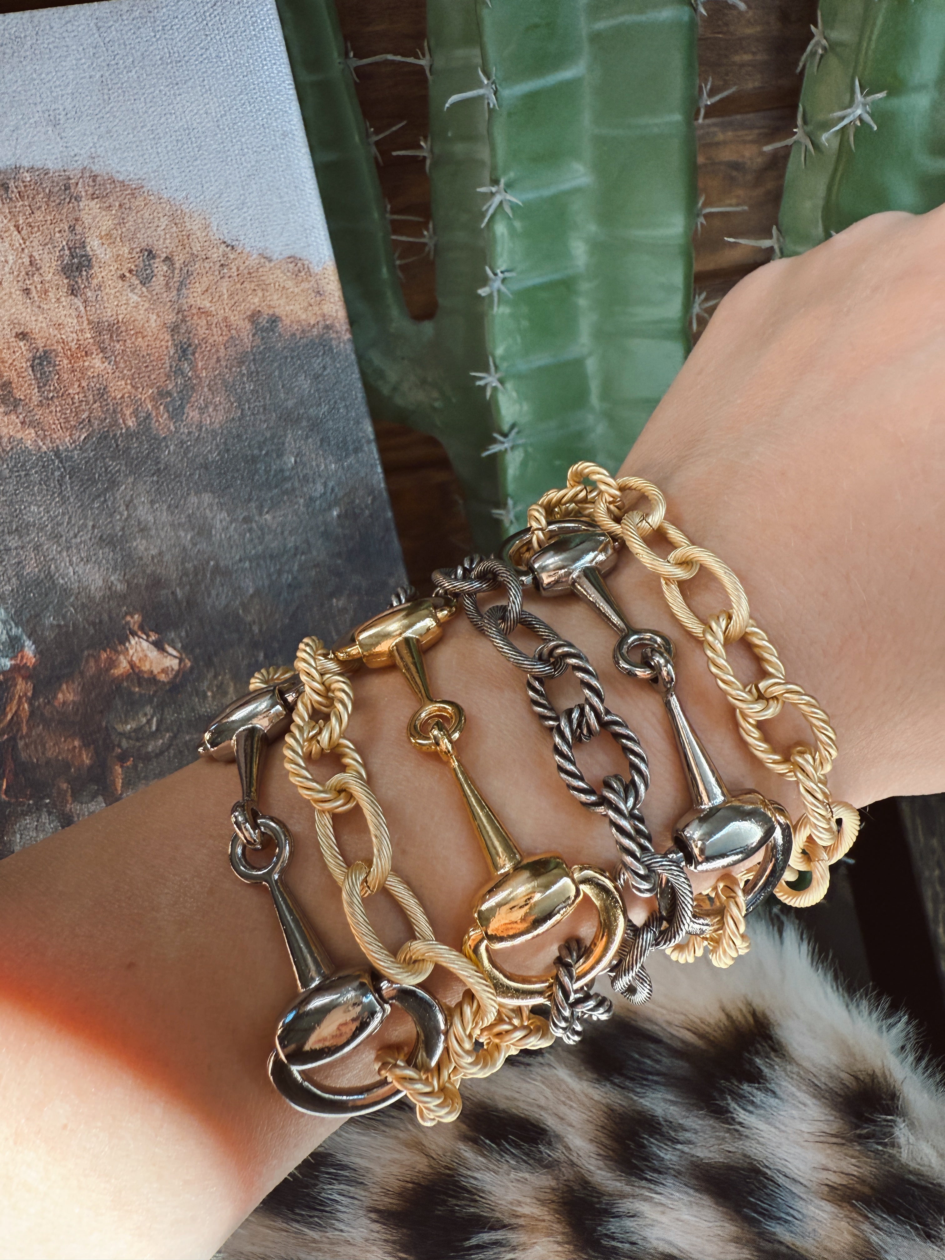 The Snaffle Bit Bracelet - silver bit