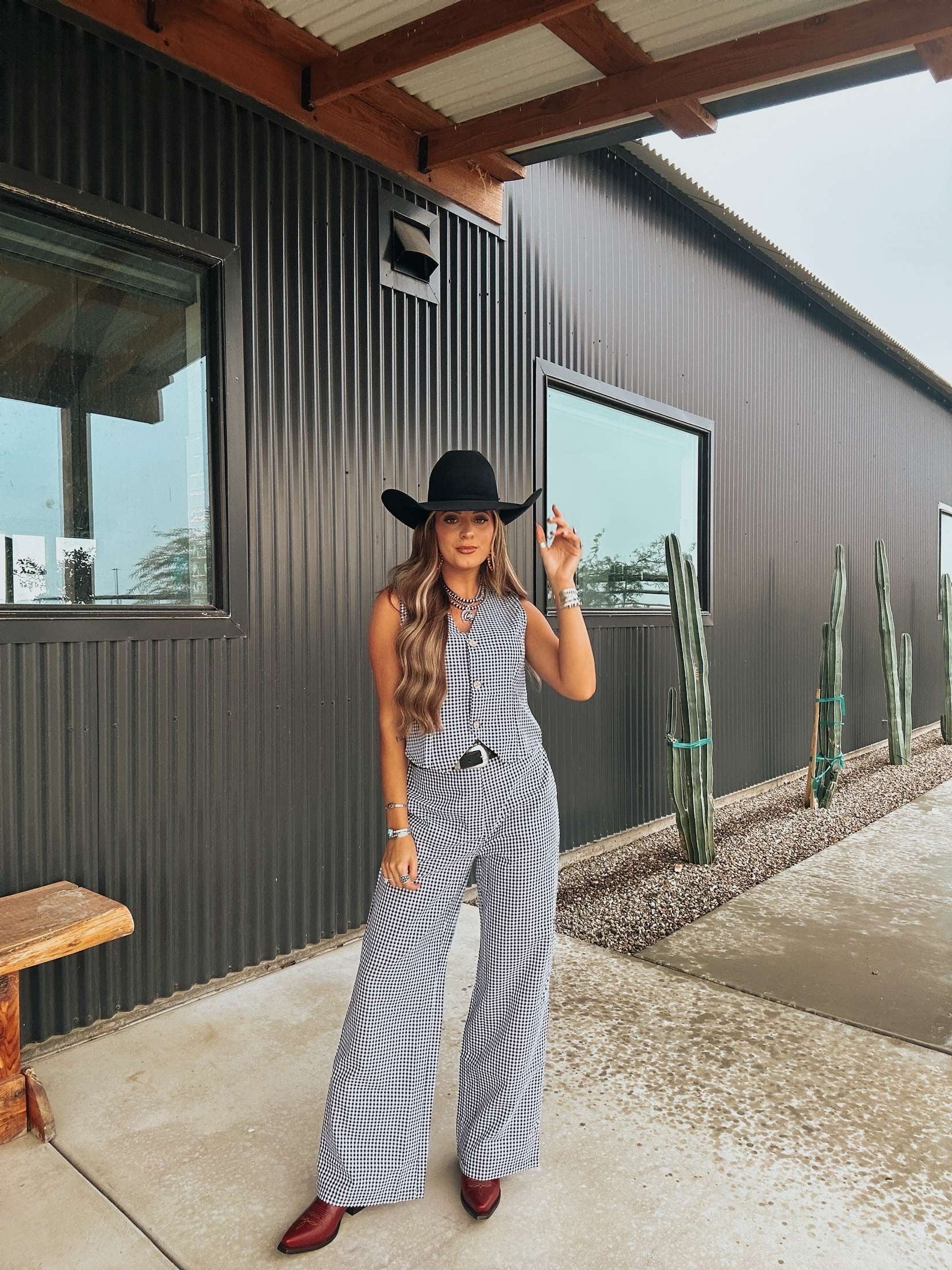 The Gingham Pant Set - best seller