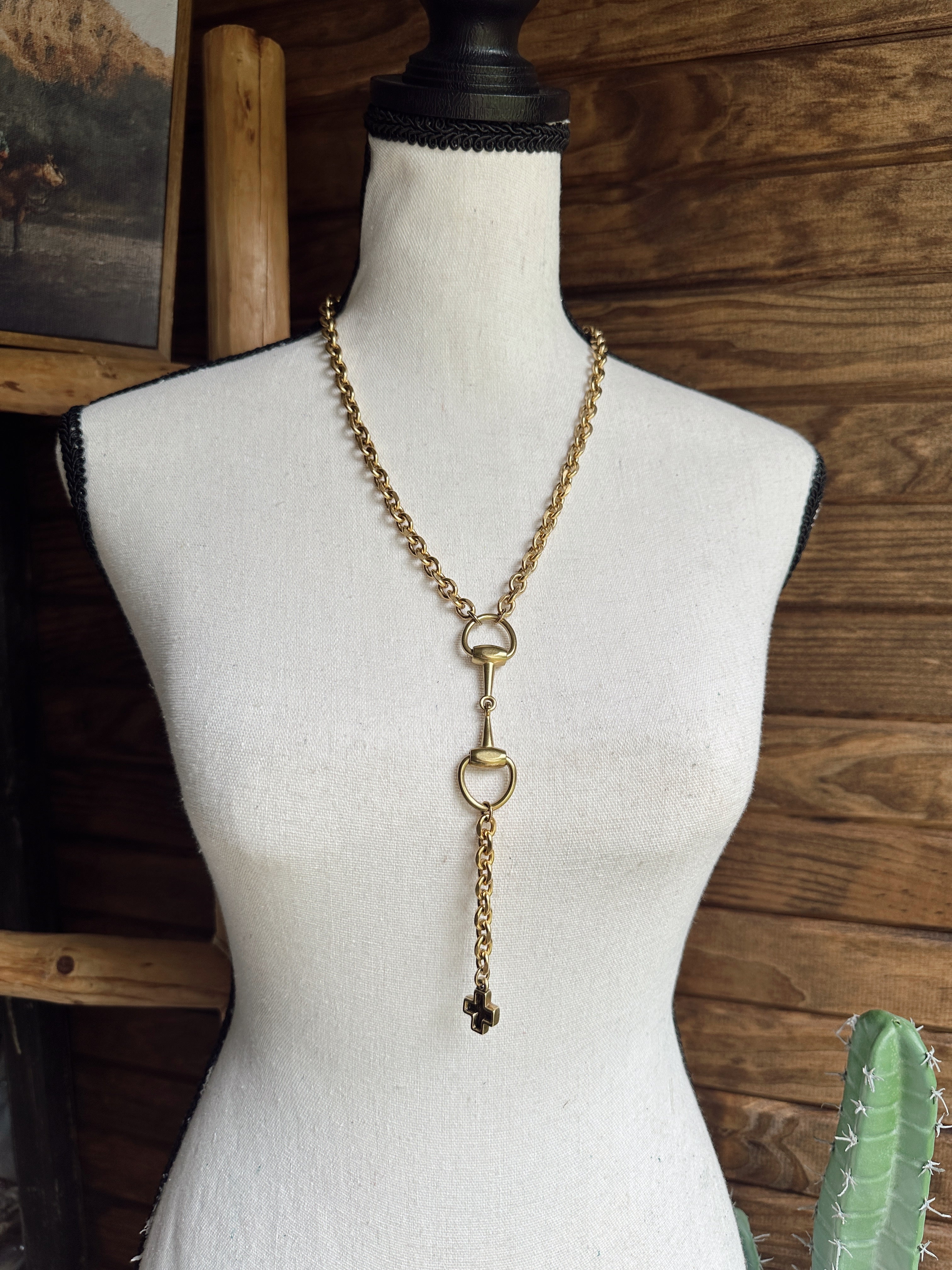 The Bitty Lariat - Silver Cross