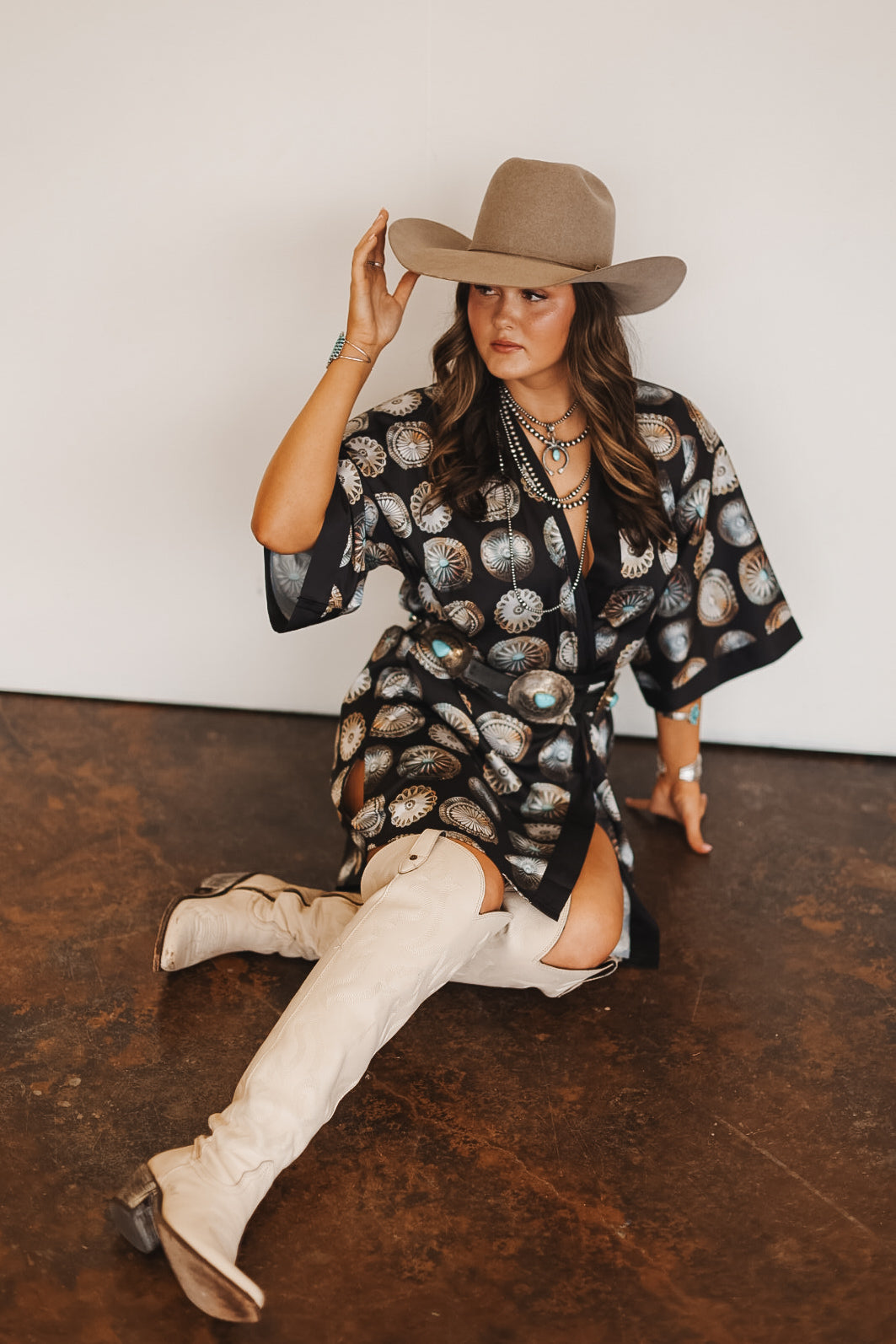 The Big Concho Kimono Wrap Dress