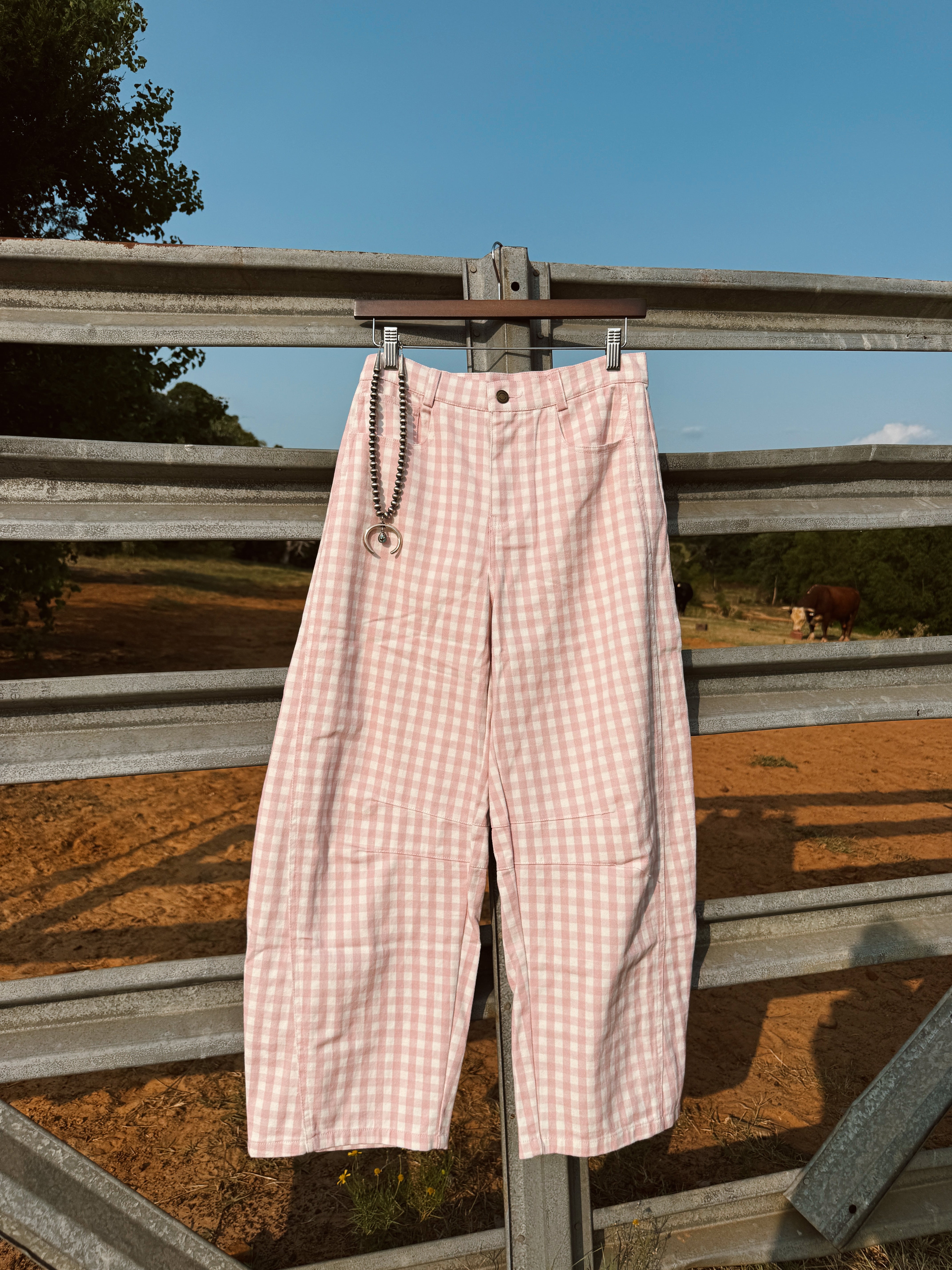 The Gingham Pants - Pink